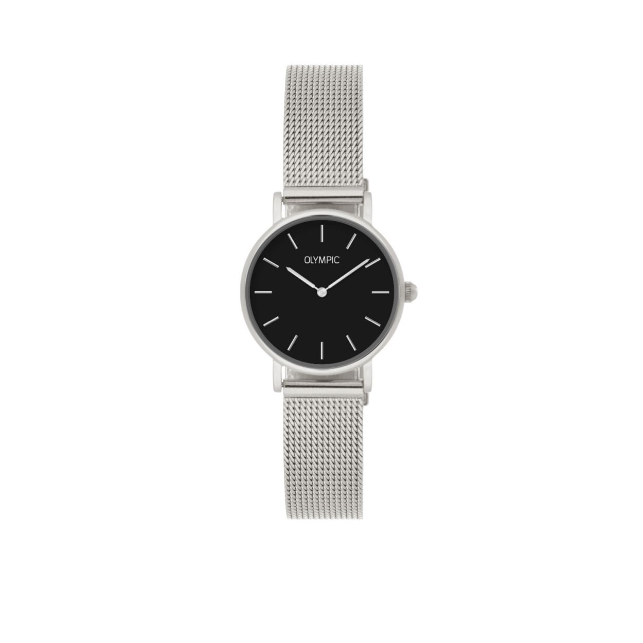 Ingetogen en stijlvol! Zo laat dit dameshorloge (OL66DSS013) uit de Rimini serie zich het beste omschrijven. Het horloge heeft een quartz uurwerk, een zwarte wijzerplaat, een kastdiameter van 25 mm en is afgewerkt met mineraalglas. Dit accessoire heeft een luxe uitstraling en past bij elke outfit en iedere gelegenheid!

Specificaties
– Mineraalglas
– Ronde stalen horlogekast
– Diameter 26 mm
– Zwarte wijzerplaat
– Stalen horlogeband
– 3 ATM

Waterdichtheid 3 ATM
Dit horloge is bestand tegen blootstelling aan spatwater bij handenwassen, lichte regen of transpiratievocht.

Verpakking & Garantie
De horloges worden geleverd in een verpakking met kussentje en bijgevoegd een garantieboekje. Op alle horloges van Olympic zit standaard drie jaar fabrieksgarantie.

Over Olympic
In 1956 werd aan de Jekerstraat in Amsterdam het horlogemerk Olympic opgericht. Een familiebedrijf dat in de loop der jaren uitgegroeid is tot één van de bekendste Nederlandse merken in de horloge- en sieradenbranche.

Van stoere chronografen tot slimline series, digitale uurwerken en elegante dameshorloges: Olympic is voor iedereen, geïnspireerd op het dagelijks leven.