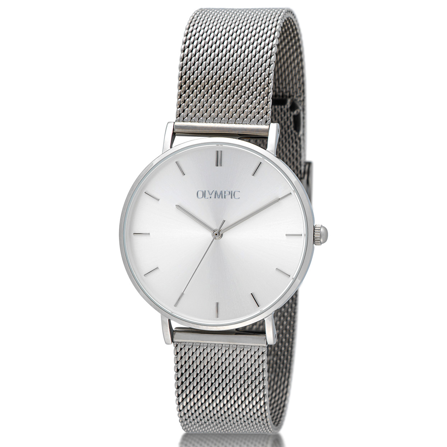 Olympic OL66DSS022 SAM Horloge - Staal - Staal - Wit - 36mm 
Dit unieke Olympic horloge met artikelnummer: OL66DSS022 is een stijlvol klassiek dameshorloge. De stalen kast heeft een gladde bezel en een witte wijzerplaat. De uursaanduiding is verfijnd door de strakke wijzers en de dunne streepjes op de uren. Dit geeft het horloge een chique uiterlijk. Aan de stalen kast zit een fijne zilverkleurige milanese band met een druksluiting. Het horloge heeft een mineraalglas, een doorsnee van 36mm en is 5ATM.

Waterdichtheid 10ATM
Dit horloge is bestand tegen water bij het zwemmen en douchen. Dit horloge is niet bestand tegen (grote) waterdruk dus je kunt er niet mee duiken.
Waterdichtheid  5ATM
Dit horloge is regen en spatwaterdicht. Niet geschikt om mee te zwemmen en douchen.
Waterdichtheid 3ATM
Dit horloge is spatwaterdicht. Niet geschikt om mee te zwemmen en douchen.

Het merk:
Een mooi horloge hoeft niet duur te zijn! Het Nederlandse horlogemerk Olympic levert stoere chronografen, slimline series, digitale uurwerken en elegante dameshorloges. De prijs-kwaliteitverhouding staat bij Olympic hoog in het vaandel met prijzen die uiteenlopen van &euro; 34,95 tot en met &euro; 159,00.

100% Nederlands ontwerp, waterdicht en standaard 3 jaar fabrieksgarantie.

Specificaties:
- Ronde kast &Oslash; 36mm
- Stalen horlogekast
- Witte wijzerplaat
- Zilverkleurige milanese band
- 5ATM 
- Standaard 3 jaar fabrieksgarantie
- Mineraalglas