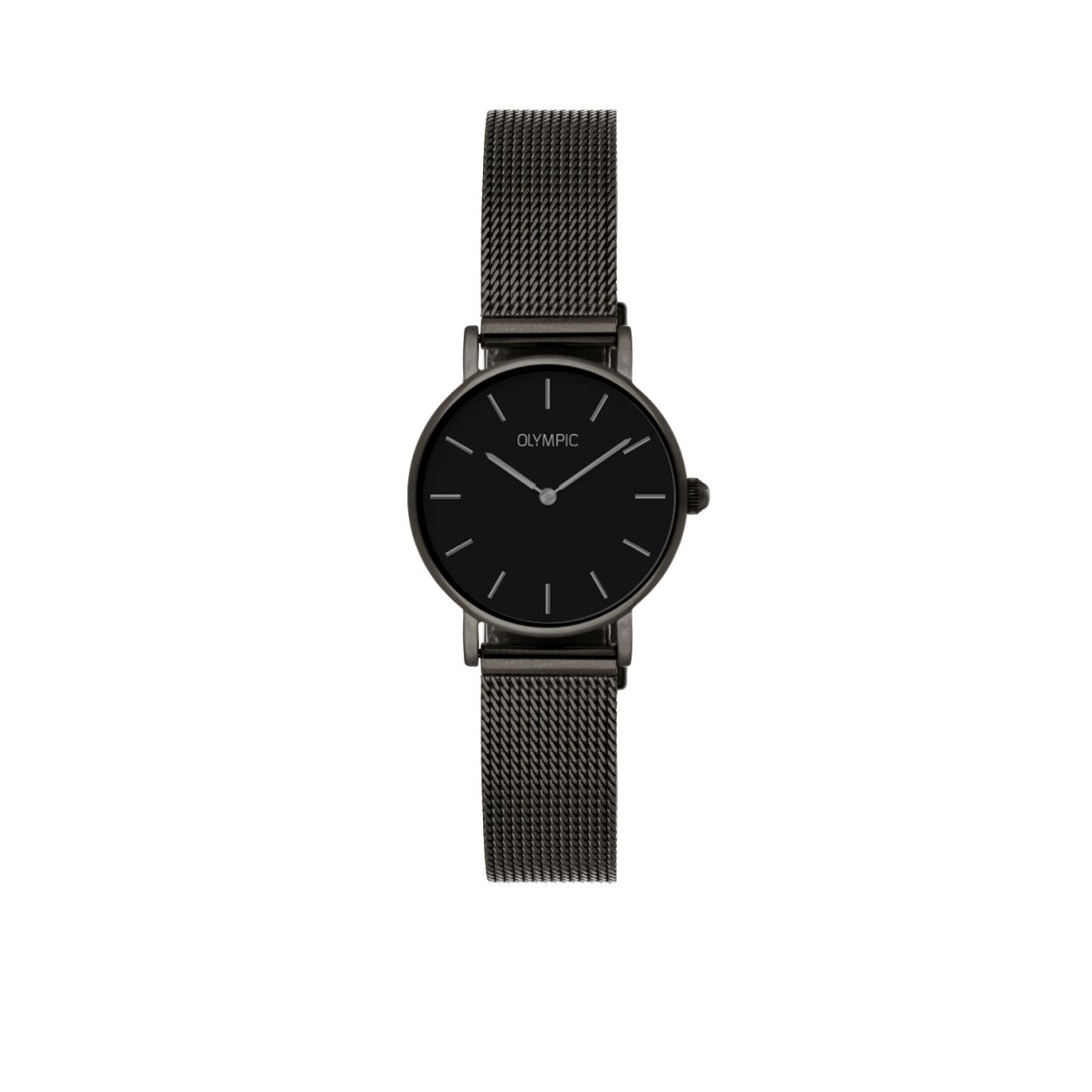 
Ingetogen en stijlvol! Zo laat dit dameshorloge (OL66DZZ001) uit de Rimini serie zich het beste omschrijven. Het horloge heeft een quartz uurwerk, een Zwarte Kast &wijzerplaat, een kastdiameter van 25 mm en is afgewerkt met mineraalglas. Dit accessoire heeft een luxe uitstraling en past bij elke outfit en iedere gelegenheid!

Specificaties
- Mineraalglas
- Ronde stalen horlogekast 
- Diameter 25 mm
- Zwarte wijzerplaat
- Stalen horlogeband
- 3 ATM

Waterdichtheid 3 ATM
Dit horloge is bestand tegen blootstelling aan spatwater bij handenwassen, lichte regen of transpiratievocht.

Verpakking & Garantie
De horloges worden geleverd in een verpakking met kussentje en bijgevoegd een garantieboekje. Op alle horloges van Olympic zit standaard drie jaar fabrieksgarantie.

Over Olympic
In 1956 werd aan de Jekerstraat in Amsterdam het horlogemerk Olympic opgericht. Een familiebedrijf dat in de loop der jaren uitgegroeid is tot ��n van de bekendste Nederlandse merken in de horloge- en sieradenbranche.

Van stoere chronografen tot slimline series, digitale uurwerken en elegante dameshorloges: Olympic is voor iedereen, ge�nspireerd op het dagelijks leven. De prijs-kwaliteitsverhouding staat bij Olympic hoog in het vaandel met prijzen die uiteenlopen van � 34,95 tot en met � 139,00 wordt standaard 3 jaar garantie geboden.

 horloges.