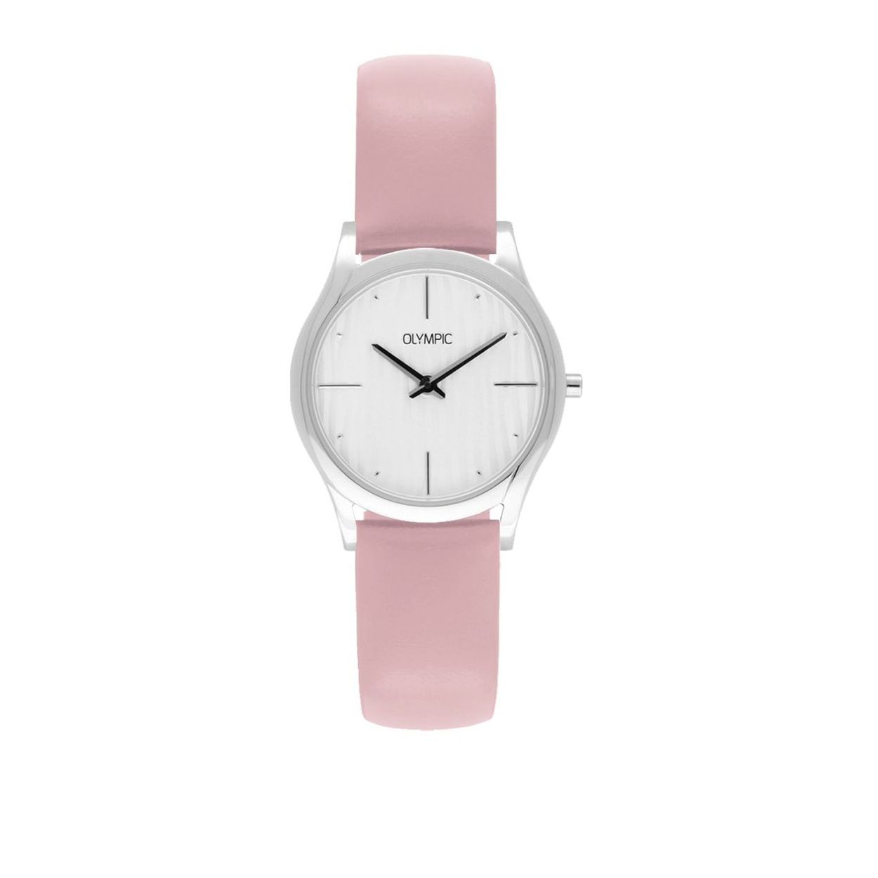 Olympic OL67DSL001 Vicenza Horloge - Leer - Roze - 32mm

De kleurrijke Vicenza serie is een echt eyecatcher! De prachtige zilverkleurige wijzerplaat van de OL67DSL001 is voorzien van een speels patroon en opliggende indexen. Het horloge heeft een quartz uurwerk, een Roze leren horlogeband en een kastdiameter van 32mm. Het bewerkte gedeelte van de wijzerplaat geeft het horloge een geheel eigen karakter. 

Specificaties
- Mineraalglas
- Ronde stalen horlogekast 
- Diameter 32 mm
- Zilverkleurige wijzerplaat
- Leren horlogeband
- 3 ATM

Waterdichtheid 3 ATM
Dit horloge is bestand tegen blootstelling aan spatwater bij handenwassen, lichte regen of transpiratievocht.