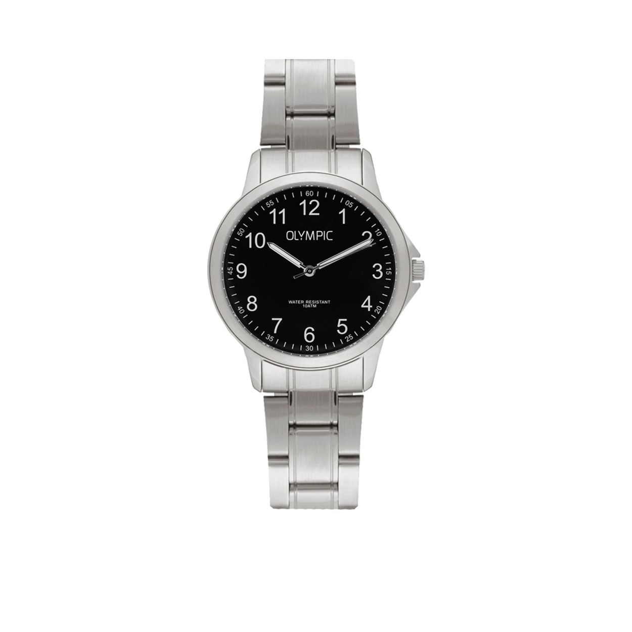 Dit casual dames horloge van Olympic is Zilverkleurig. De band van het horloge is van Staal. Het horloge heeft een kastdiameter van 29mm.  Olympic  Het horlogemerk van Nederlandse bodem kenmerkt zich door een goede kwaliteit tegen een betaalbare prijs. Om dit te bevestigen geeft Olympic drie jaar fabrieksgarantie op al haar modellen. De meeste horloges van Olympic zijn van staal of titanium. Alleen de digitale serie is vervaardigd van hoogwaardig kunststof. Het design richt zich vooral op functionaliteit, zo zijn de heren modellen altijd uitgerust met een datum aanduiding of met een dag/datum aanduiding. Voor dames zijn er modieuze horloges tot horloges met een klassieke stijl. Olympic biedt met haar collectie een ruime keuze aan. Bent u opzoek naar gedegen horloge zijn of een robuuste chronograaf?