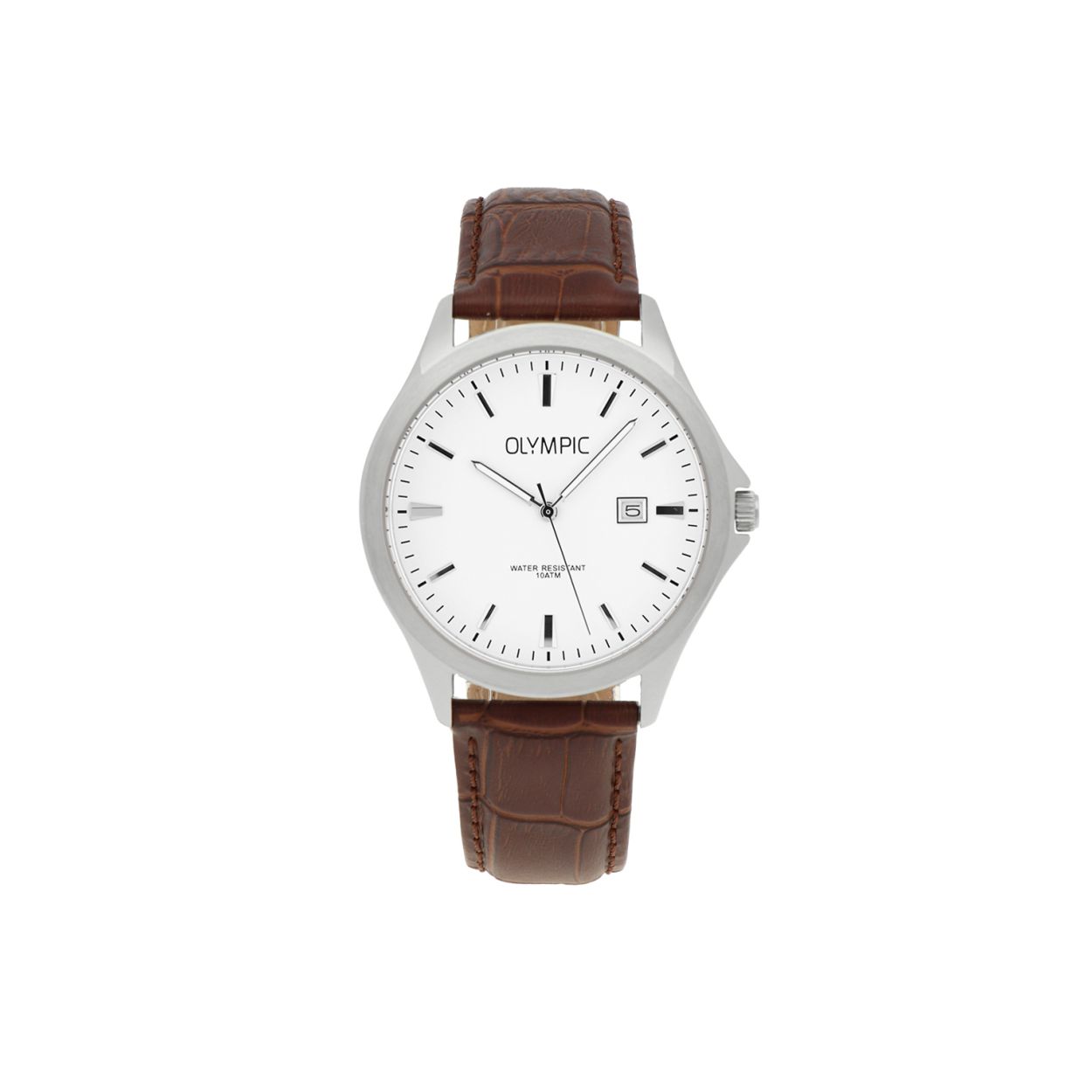 De OL26HSL064 is een horloge uit de basiscollectie van Olympic. Dit horloge staat garant voor een goede prijs/kwaliteit verhouding. Het horloge is 10 ATM, voorzien van een lederen band en een duidelijk afleesbare wijzerplaat. Zilverkleurig Gesp Mineraalglas 10 ATM (Zwemmen en snorkelen) Lerenhorlogeband
