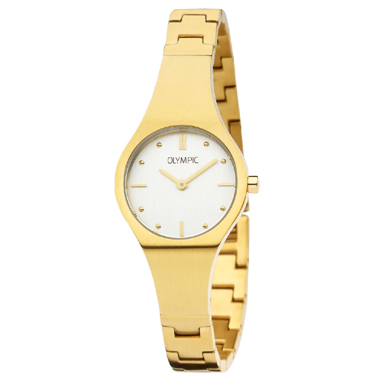 Olympic OL88DDD001 Roma Horloge - Staal - Goudkleurig - 26mm

Productomschrijving
Op zoek naar een elegant dameshorloge? De OL88DDD001 uit de Roma serie van Olympic heeft een uniek en minimalistisch design! De licht gebogen horlogekast en de smalle bracelet zijn gemaakt van geborsteld, huidvriendelijk edelstaal. Het geharde mineraalglas is mooi vlak verwerkt in de kast en de zilverkleurige wijzerplaat met opliggende goudkleurige index heeft een subtiel ontwerp. Is de bracelet te groot? Er kunnen eventueel schakels verwijderd worden, waardoor de pasvorm perfect is voor vrijwel iedere damespols. 

Waterdichtheid 3 ATM
Dit horloge is bestand tegen blootstelling aan spatwater bij handenwassen, lichte regen of transpiratievocht.

Het merk
Een mooi horloge hoeft niet duur te zijn! Het Nederlandse horlogemerk Olympic levert stoere chronografen, slimline series, digitale uurwerken en elegante dameshorloges. De prijs-kwaliteitverhouding staat bij Olympic hoog in het vaandel met prijzen die uiteenlopen van � 34,95 tot en met � 139,00.

100% Nederlands ontwerp, waterdicht en standaard 3 jaar fabrieksgarantie.

Specificaties
- Ronde kastvorm, 26mm
- Goudkleurige stalen horlogekast
- Witte wijzerplaat
- Goudkleurige stalen horlogeband
- 3 ATM (Regen- & spatwaterdicht)
- EAN: 8718465740110
- Standaard 3 jaar fabrieksgarantie
