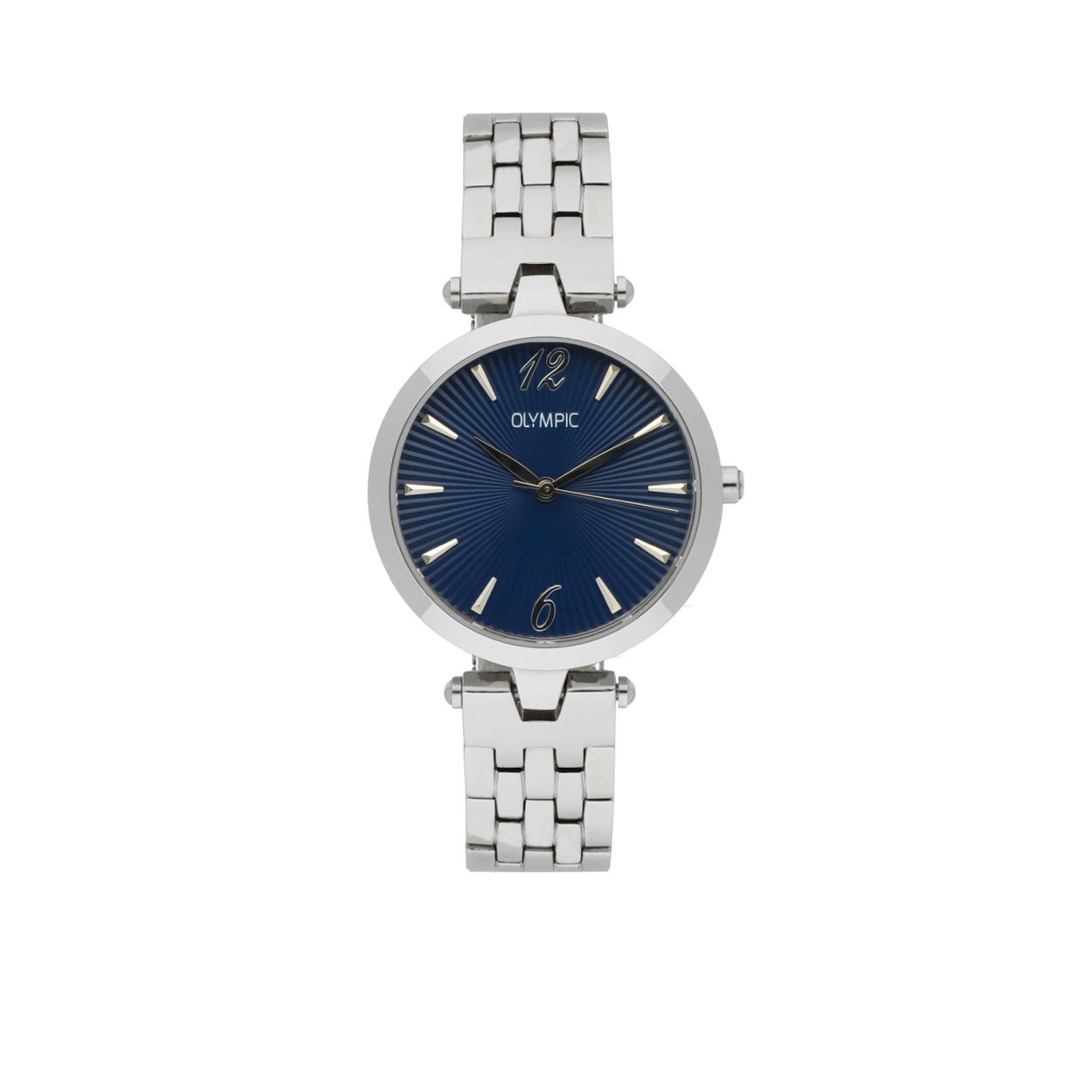 
Ingetogen en stijlvol! Zo laat dit dameshorloge (OL88DSS008) uit de Sorrento serie zich het beste omschrijven. Het horloge heeft een quartz uurwerk, een Blauwe wijzerplaat, een kastdiameter van 32 mm en is afgewerkt met mineraalglas. Dit accessoire heeft een luxe uitstraling en past bij elke outfit en iedere gelegenheid!

Specificaties
- Mineraalglas
- Ronde stalen horlogekast 
- Diameter 32 mm
-Blauwe wijzerplaat
- Stalen horlogeband
- 5 ATM

Waterdichtheid 5 ATM
Dit horloge is bestand tegen water bij het zwemmen en douchen. Dit horloge is niet bestand tegen (grote) waterdruk dus je kunt er niet mee duiken.

Verpakking & Garantie
De horloges worden geleverd in een verpakking met kussentje en bijgevoegd een garantieboekje. Op alle horloges van Olympic zit standaard drie jaar fabrieksgarantie.

Over Olympic
In 1956 werd aan de Jekerstraat in Amsterdam het horlogemerk Olympic opgericht. Een familiebedrijf dat in de loop der jaren uitgegroeid is tot ��n van de bekendste Nederlandse merken in de horloge- en sieradenbranche.

Van stoere chronografen tot slimline series, digitale uurwerken en elegante dameshorloges: Olympic is voor iedereen, ge�nspireerd op het dagelijks leven. De prijs-kwaliteitsverhouding staat bij Olympic hoog in het vaandel met prijzen die uiteenlopen van � 34,95 tot en met � 139,00 wordt standaard 3 jaar garantie geboden.

 horloges.