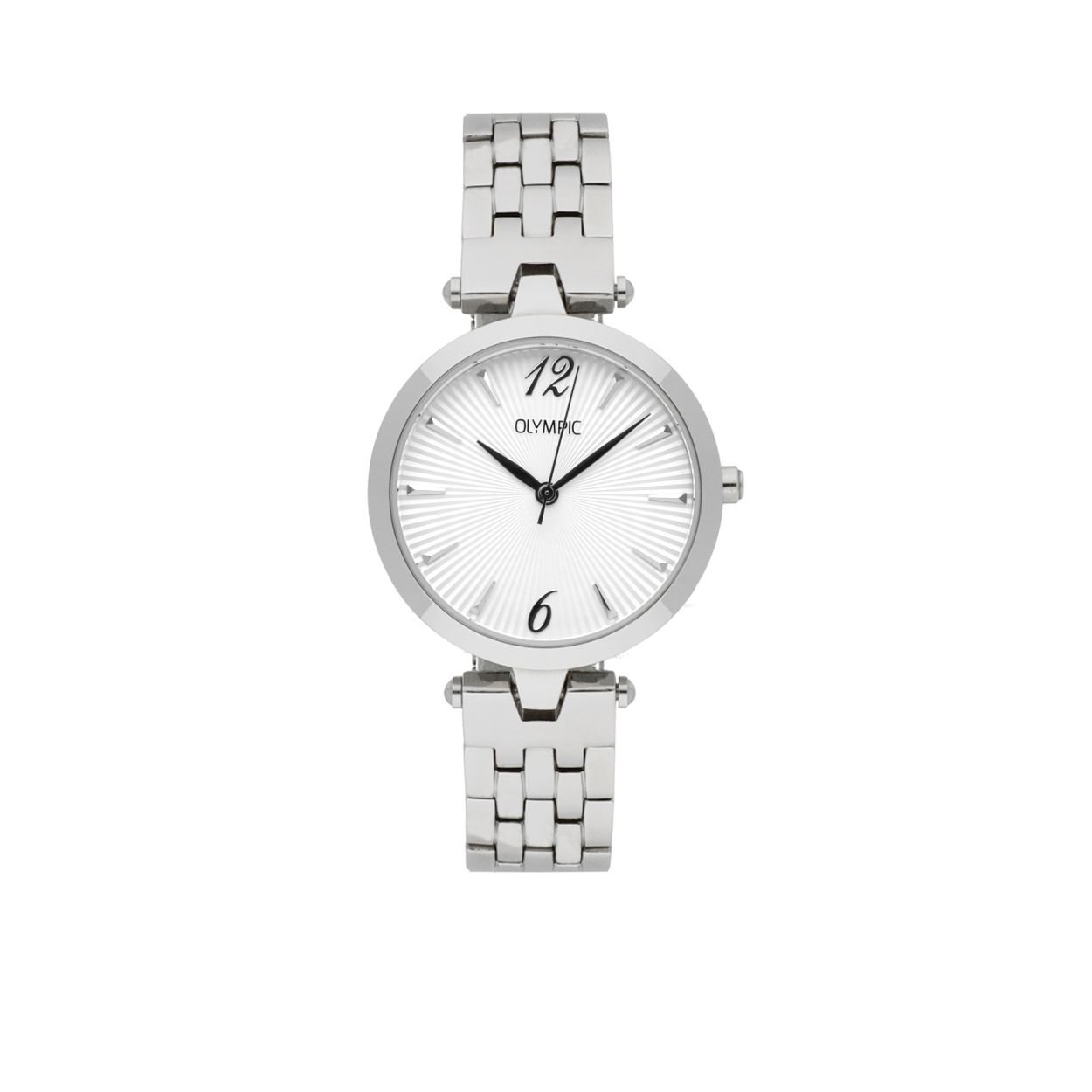 Olympic dames horloge OL88DSS009
Stalenkast met witte wijzerplaat
Stalen schakelband
5 ATM waterdicht