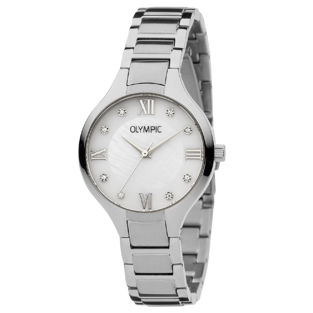 Olympic OL88DSS014 Capri Horloge - Staal - Zilverkleurig - 32mm

Productomschrijving
Dit dameshorloge uit de Capri serie van Olympic doet ons verlangen naar tropische oorden. De parelmoeren wijzerplaat gecombineerd met kristalsteentjes straalt een en al luxe uit! De OL88DSS014 heeft een quartz uurwerk, een zilverkleurige stalen horlogeband en is afgewerkt met mineraalglas. 

Waterdichtheid 5 ATM
Dit horloge is bestand tegen water bij het zwemmen en douchen. Dit horloge is niet bestand tegen (grote) waterdruk dus je kunt er niet mee duiken.

Het merk
Een mooi horloge hoeft niet duur te zijn! Het Nederlandse horlogemerk Olympic levert stoere chronografen, slimline series, digitale uurwerken en elegante dameshorloges. De prijs-kwaliteitverhouding staat bij Olympic hoog in het vaandel met prijzen die uiteenlopen van � 34,95 tot en met � 139,00.

100% Nederlands ontwerp, waterdicht en standaard 3 jaar fabrieksgarantie.

Specificaties
- Ronde kastvorm, 32mm
- Zilverkleurige stalen horlogekast
- Parelmoer wijzerplaat
- Zilverkleurige stalen horlogeband
- 5 ATM (Regen- & spatwaterdicht)
- EAN: 8718465783605
- Standaard 3 jaar fabrieksgarantie
