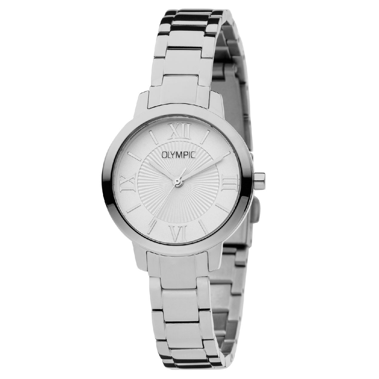 Olympic OL88DSS016 Como Horloge - Staal - Zilverkleurig - 30mm

Productomschrijving
Ingetogen & stijlvol! Dit OL88DSS016 uit de Como serie van Olympic voldoet aan alle eisen van een elegant dameshorloge. De bewerkte wijzerplaat met zilveren index is prachtig in combinatie met de zilverkleurige stalen horlogeband. Het horloge kan los gedragen worden, maar is ook perfect om te combineren met andere sieraden.

Waterdichtheid 5 ATM
Dit horloge is bestand tegen water bij het zwemmen en douchen. Dit horloge is niet bestand tegen (grote) waterdruk dus je kunt er niet mee duiken.

Het merk
Een mooi horloge hoeft niet duur te zijn! Het Nederlandse horlogemerk Olympic levert stoere chronografen, slimline series, digitale uurwerken en elegante dameshorloges. De prijs-kwaliteitverhouding staat bij Olympic hoog in het vaandel met prijzen die uiteenlopen van � 34,95 tot en met � 139,00.

100% Nederlands ontwerp, waterdicht en standaard 3 jaar fabrieksgarantie.

Specificaties
- Ronde kastvorm, 30mm
- Zilverkleurige stalen horlogekast
- Zilverkleurige wijzerplaat
- Zilverkleurige stalen horlogeband
- 5 ATM (Regen- & spatwaterdicht)
- EAN: 8718465783650
- Standaard 3 jaar fabrieksgarantie
