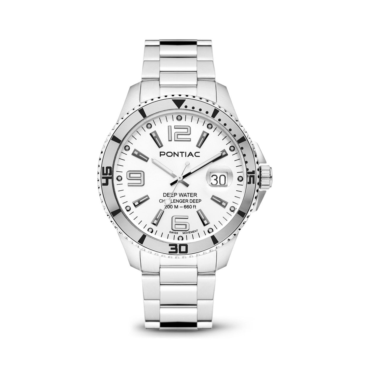Dit herenhorloge is van het merk Pontiac. Het is een horloge gemaakt van edelstaal. De diameter van de kast is43 mm.
De verdere specificaties van het horloge zijn als volgt:
Glassoort: saffier kristal
Kastmateriaal: edelstaal
Waterdichtheid: 20 ATM
Techniek: quartz
Kastvorm: Rond
Kastkleur: Zilver
Bandmateriaal: Edelstaal
Bandkleur: Zilver
Wijzerplaatkleur: Wit