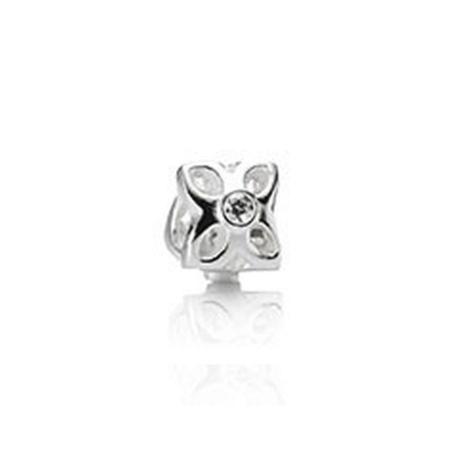 vier blaadjes met zirconia-hart