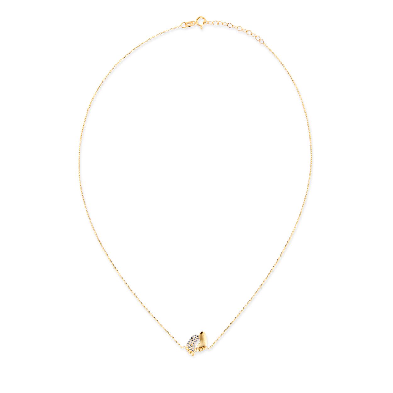 Dit is een collier van het merk Swing Jewels. De kleur van het sieraad is geelgoud. Dit sieraad bevat de edelsteen: zirconia. De kleur van deze edelsteen is: wit.
