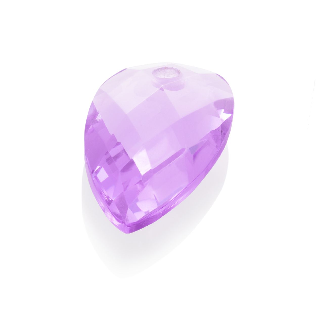 Hanger Edelsteen - Facet Blossom Violet Quartz - 33mm