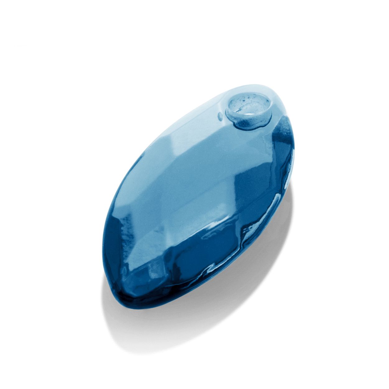 TOPAZ QUARTZ LEAF PENDANT