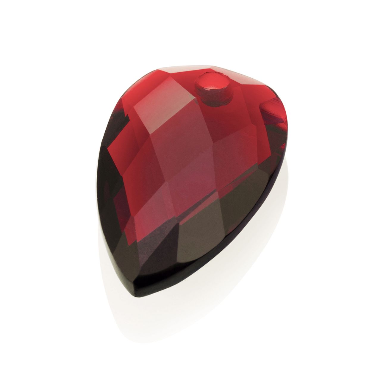Kettinghanger Edelsteen - Facet Blossom Ruby Quartz - 33mm