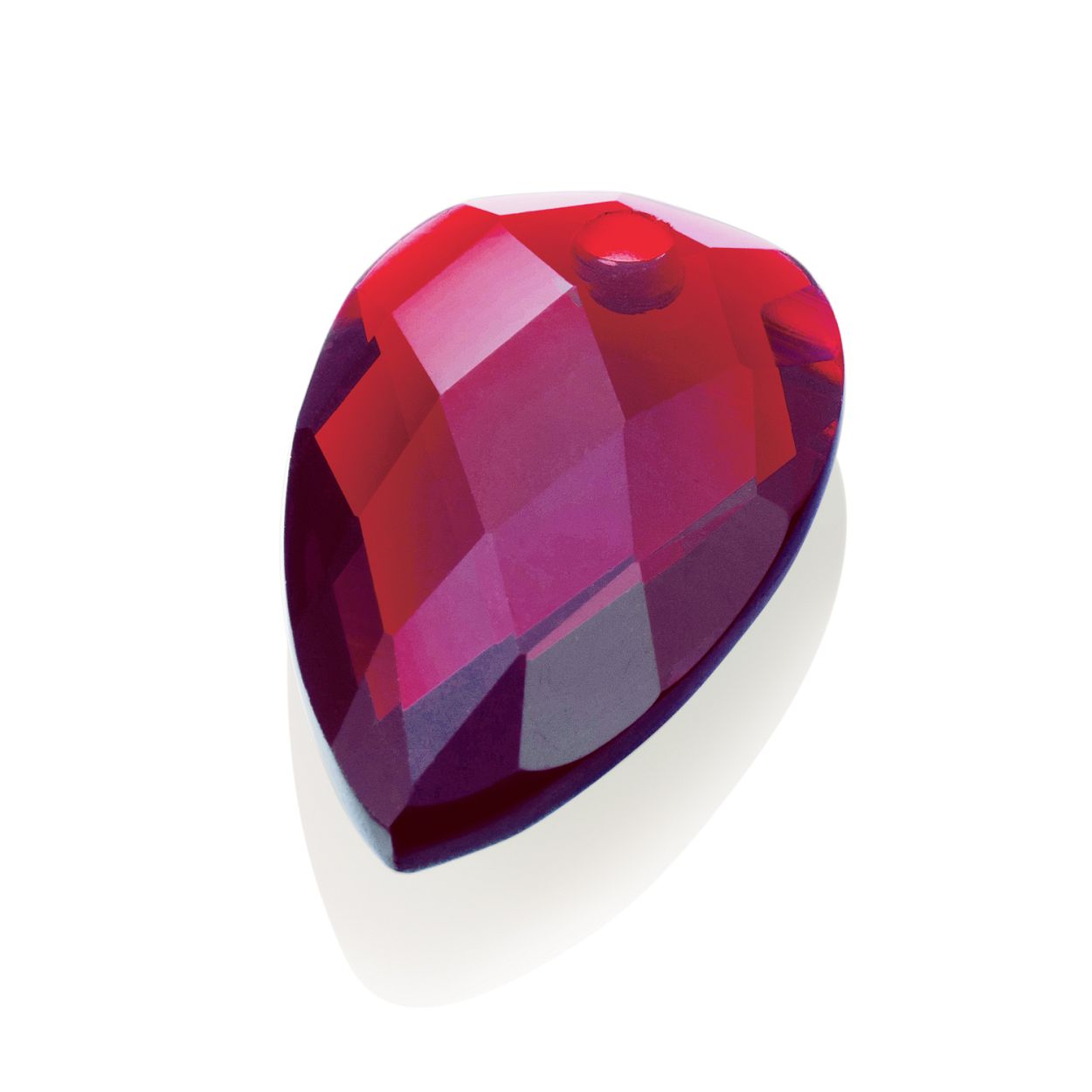 Kettinghanger Edelsteen - Facet Blossom Fuchsia Quartz - 33mm