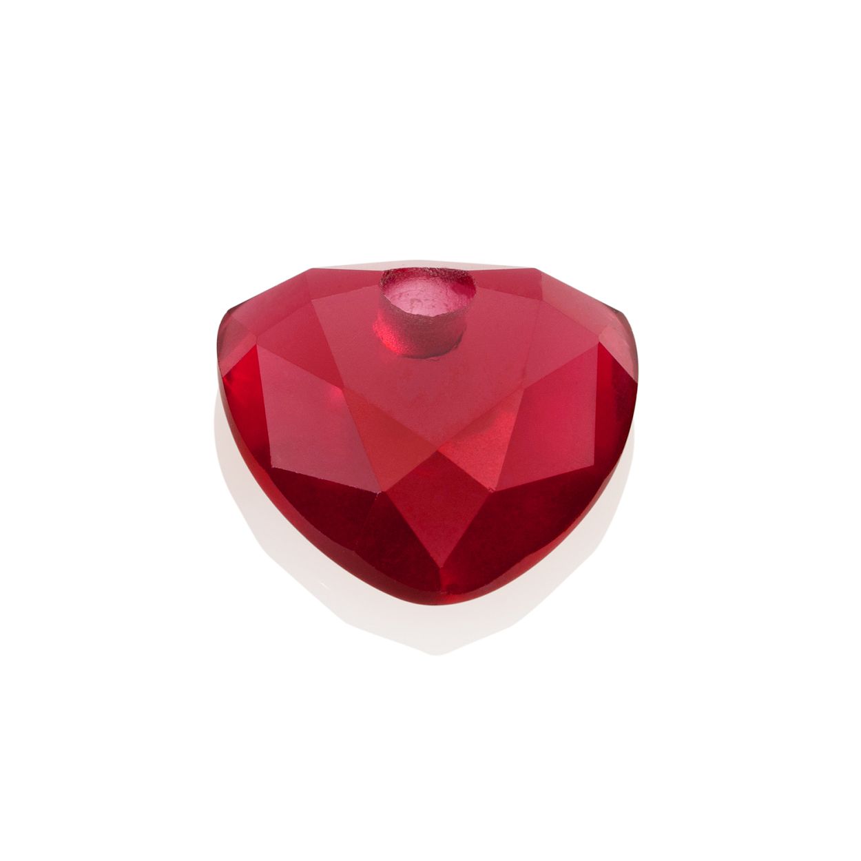 Kettinghanger Edelsteen - Fuchsia Quartz Trillion Cut