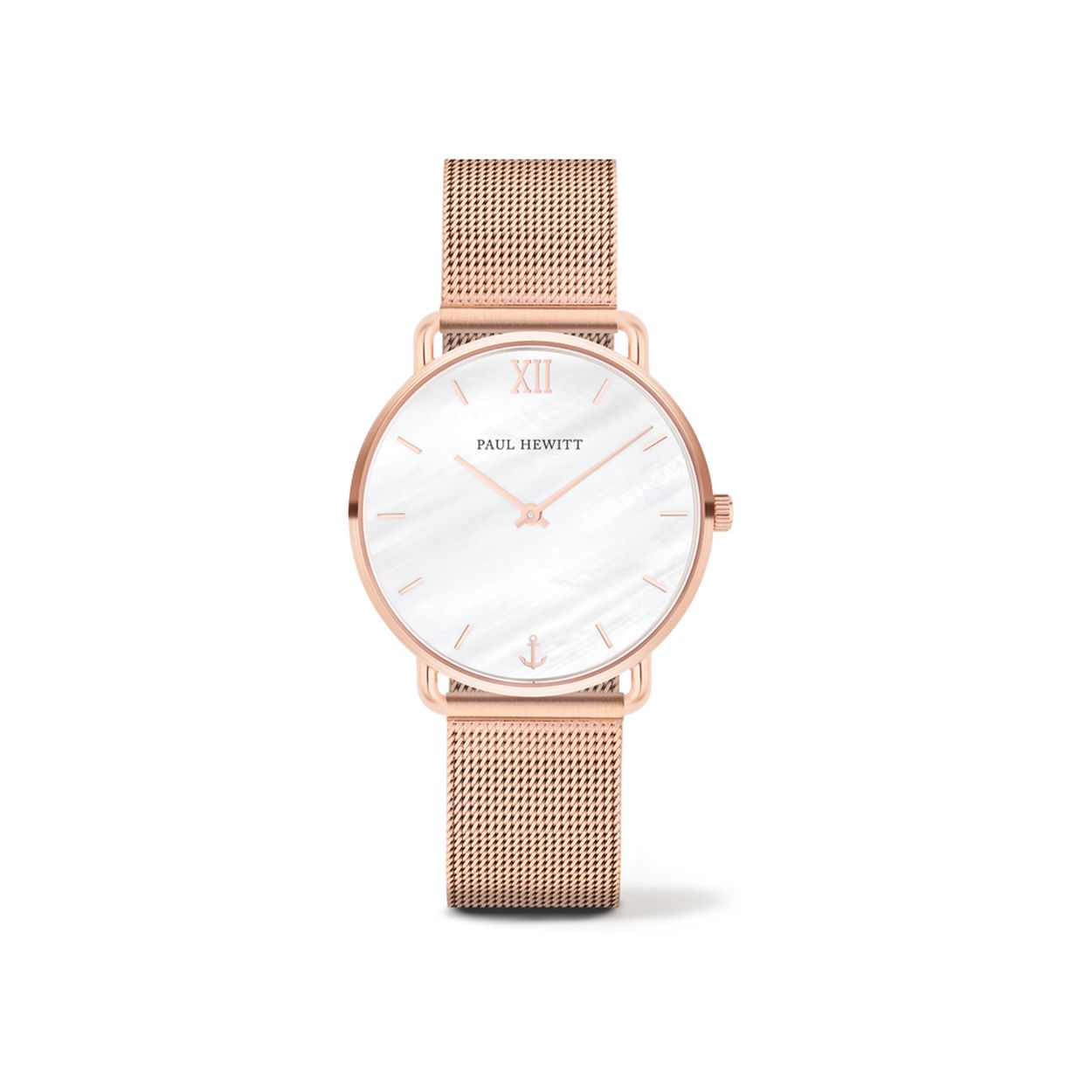 PAUL HEWITT Miss Ocean parel IP RG Mesh Stp Rose goud 33mm