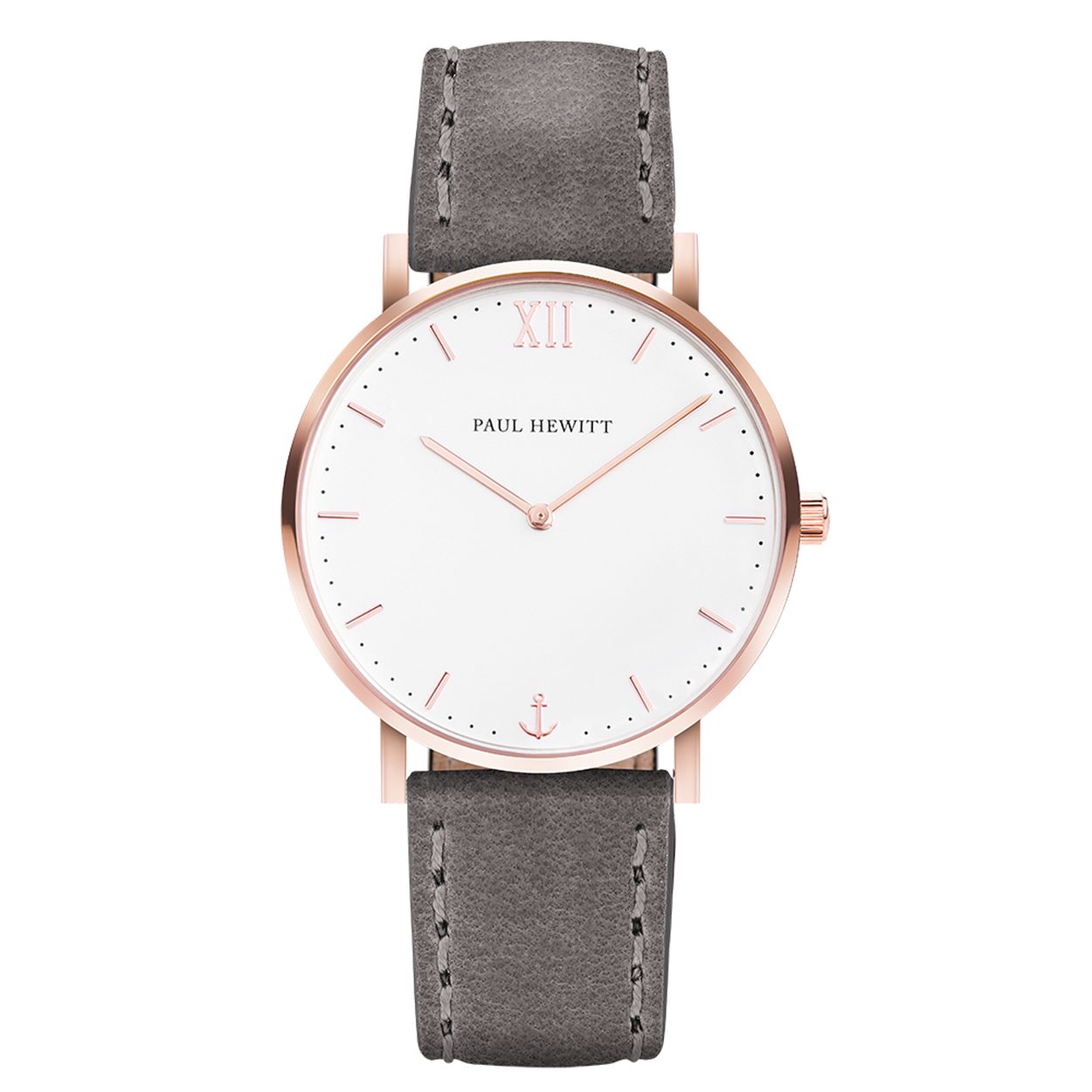 PAUL HEWITT Sailor horloge wit zand Rose goud leer horlogeband 39mm