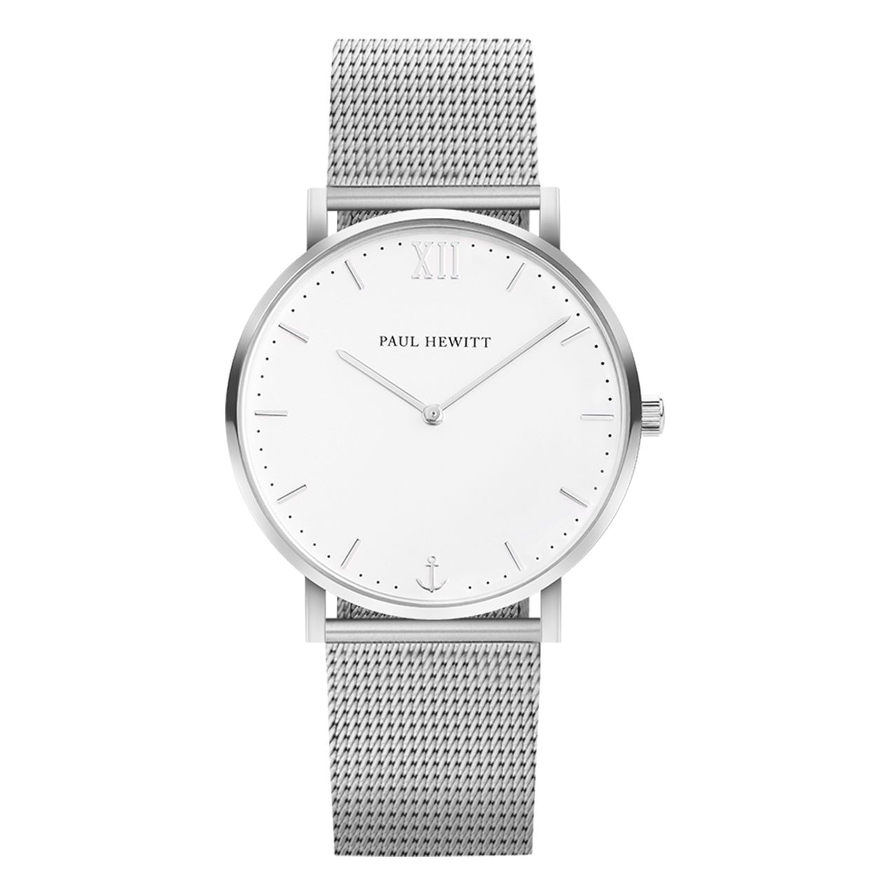 PAUL HEWITT Sailor horloge zilver wit zand metaal horlogeband zilver 36mm