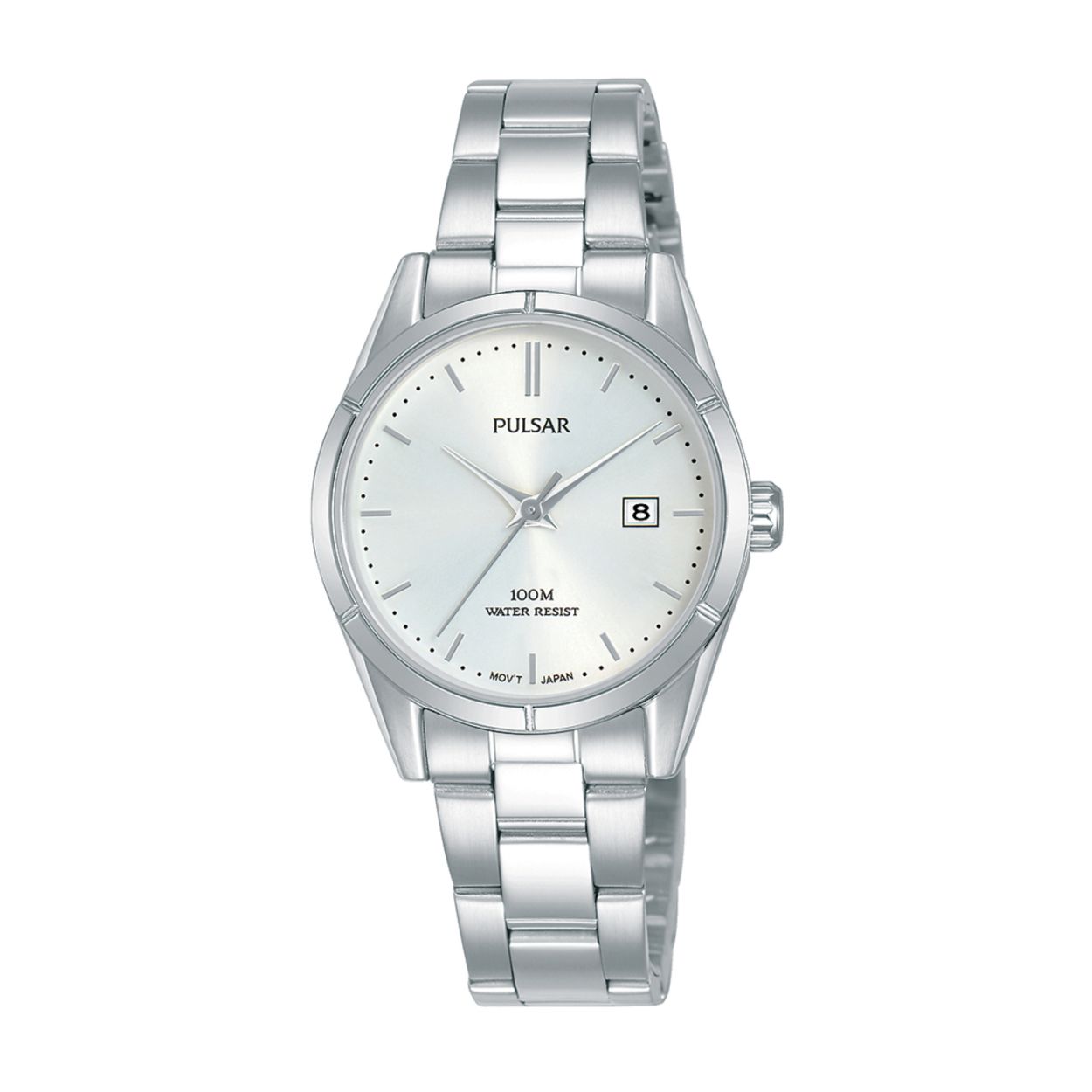 Dit dameshorloge is van het merk Pulsar. Het is een analoog horloge gemaakt van staal. De diameter van de kast is 28 mm en de kast is 9 mm dik.
De verdere specificaties van het horloge zijn als volgt:
Glassoort: hardlex mineraal glas
Bandbreedte: 12
Kastmateriaal: staal
Waterdichtheid: 10 ATM
Techniek: quartz