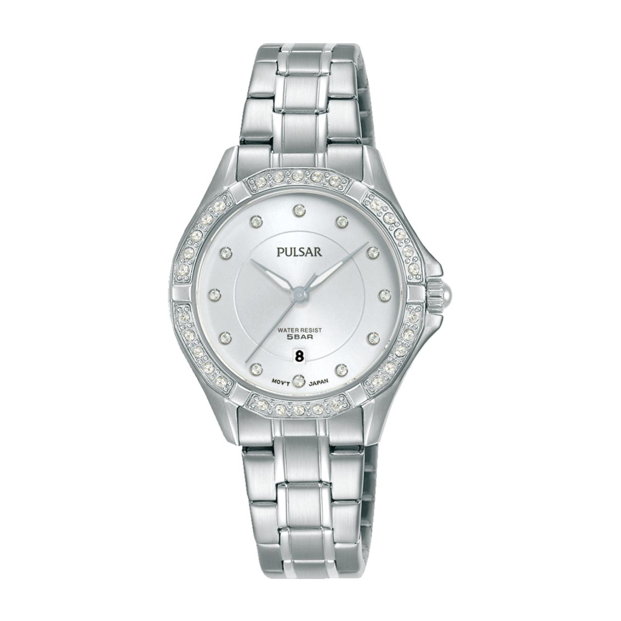Dit dameshorloge is van het merk Pulsar. Het is een analoog horloge gemaakt van staal. De diameter van de kast is 30 mm en de kast is 8 mm dik.
De verdere specificaties van het horloge zijn als volgt:
Glassoort: hardlex mineraal glas
Bandbreedte: 12.5
Kastmateriaal: staal
Waterdichtheid: 5 ATM
Techniek: quartz