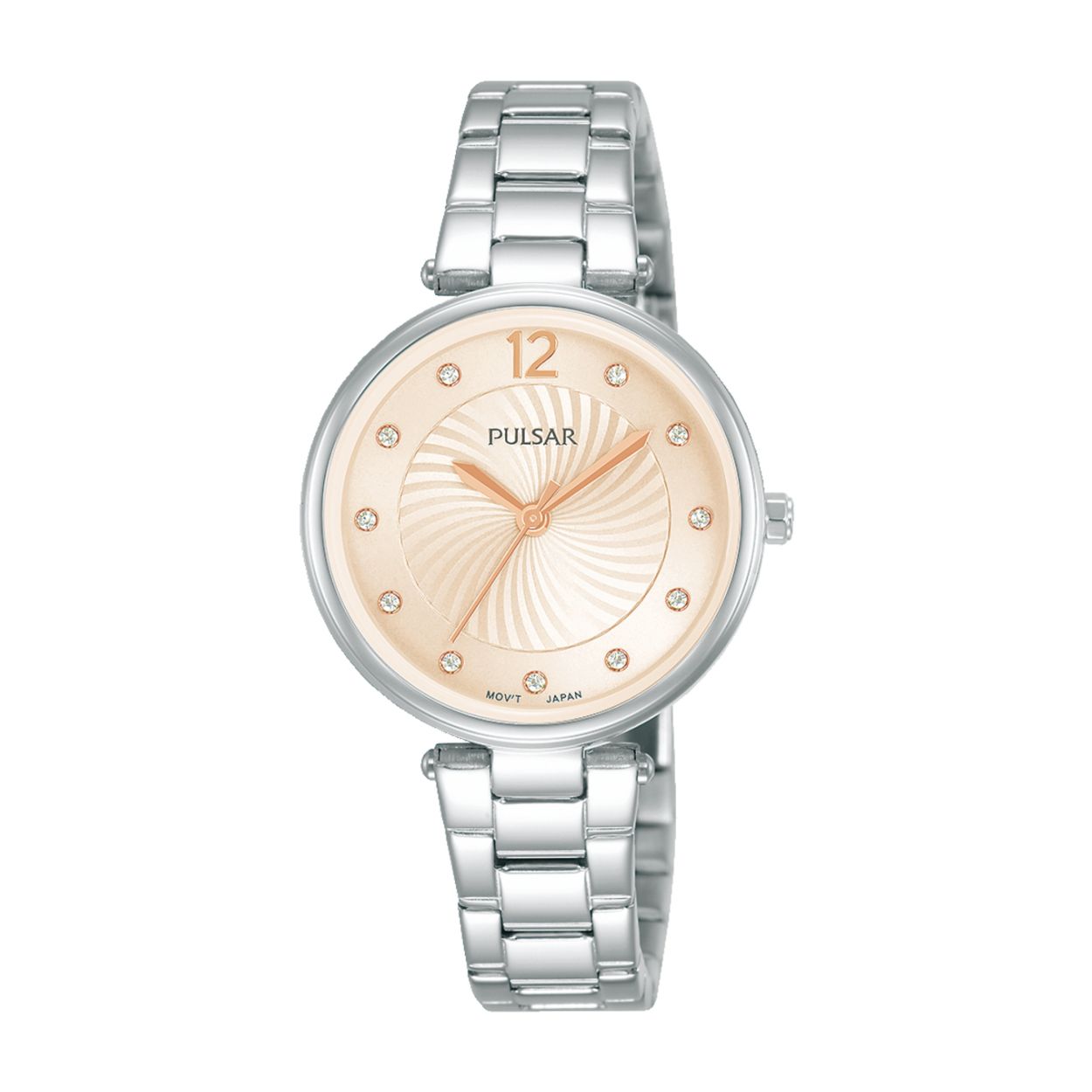 Dit dameshorloge is van het merk Pulsar. Het is een analoog horloge gemaakt van staal. De diameter van de kast is 30 mm en de kast is 7.5 mm dik.
De verdere specificaties van het horloge zijn als volgt:
Glassoort: hardlex mineraal glas
Bandbreedte: 12
Kastmateriaal: metaal
Waterdichtheid: 5 ATM
Techniek: quartz