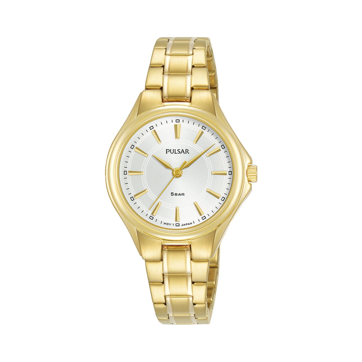 Dit dameshorloge is van het merk Pulsar. Het is een analoog horloge gemaakt van staal. De diameter van de kast is 30 mm en de kast is 7.5 mm dik.
De verdere specificaties van het horloge zijn als volgt:
Glassoort: hardlex mineraal glas
Bandbreedte: 12
Kastmateriaal: staal
Waterdichtheid: 5 ATM
Techniek: quartz