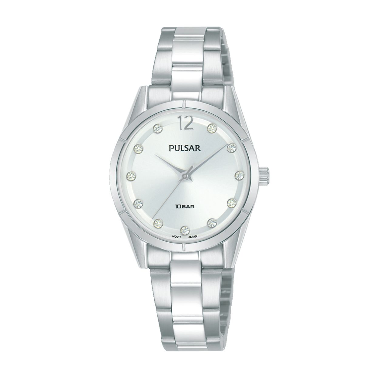 Dit dameshorloge is van het merk Pulsar. Het is een analoog horloge gemaakt van staal. De diameter van de kast is 28 mm en de kast is 9 mm dik.
De verdere specificaties van het horloge zijn als volgt:
Glassoort: hardlex mineraal glas
Bandbreedte: 12
Kastmateriaal: staal
Waterdichtheid: 10 ATM
Techniek: quartz