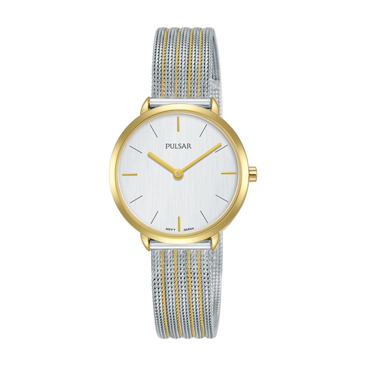 Dit dameshorloge is van het merk Pulsar. Het is een analoog horloge gemaakt van staal. De diameter van de kast is 27 mm en de kast is 7 mm dik.
De verdere specificaties van het horloge zijn als volgt:
Glassoort: hardlex mineraal glas
Bandbreedte: 12
Kastmateriaal: staal
Waterdichtheid: 5 ATM
Techniek: quartz