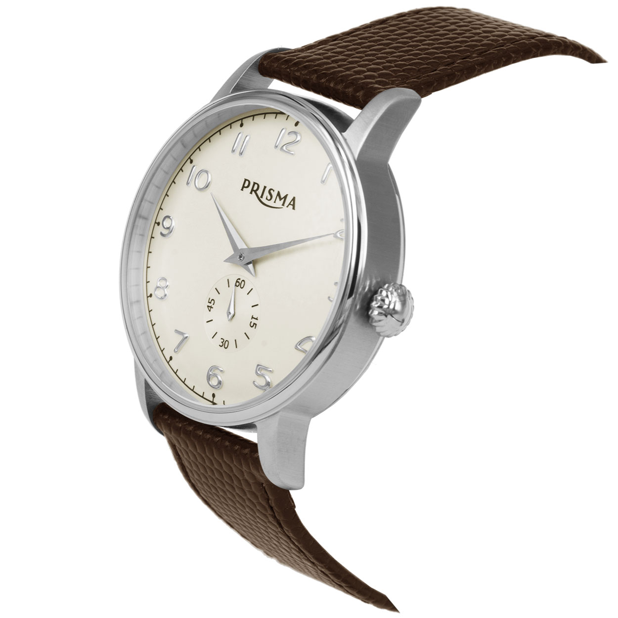 Algemeen
Geslacht: heren
Model: P.2786

Voordelen
- band echt leer bruin (bruin kleurig stiksel)
- wijzerplaat creme met zilvere cijfers (arabisch)
- ook voor brede pols (max. 223 mm)
- mat kalfsleder
- duidelijke tijdsweergave
- spat waterdicht: handenwassen, regen
- doorgestikte band
- quartz
- maat kast 40mm (breedte) 12mm (dikte)



