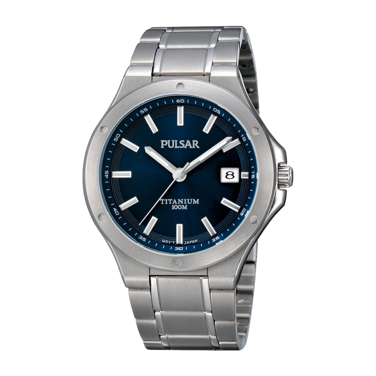 Dit herenhorloge is van het merk Pulsar. Het is een analoog horloge gemaakt van titanium. De diameter van de kast is 40 mm en de kast is 9 mm dik.
De verdere specificaties van het horloge zijn als volgt:
Glassoort: hardlex mineraal glas
Bandbreedte: 22
Kastmateriaal: titanium
Waterdichtheid: 10 ATM
Techniek: quartz
