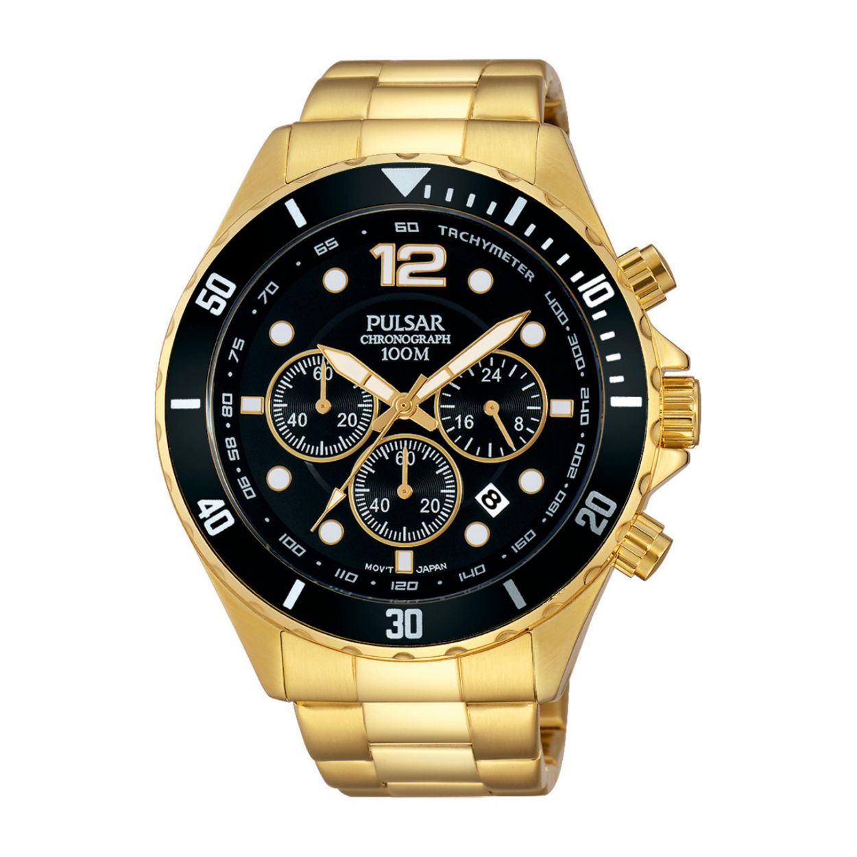 Dit herenhorloge is van het merk Pulsar. Het is een chronograaf horloge gemaakt van staal. De diameter van de kast is 45 mm en de kast is 12 mm dik.
De verdere specificaties van het horloge zijn als volgt:
Glassoort: hardlex mineraal glas
Bandbreedte: 20
Kastmateriaal: staal
Waterdichtheid: 10 ATM
Techniek: quartz