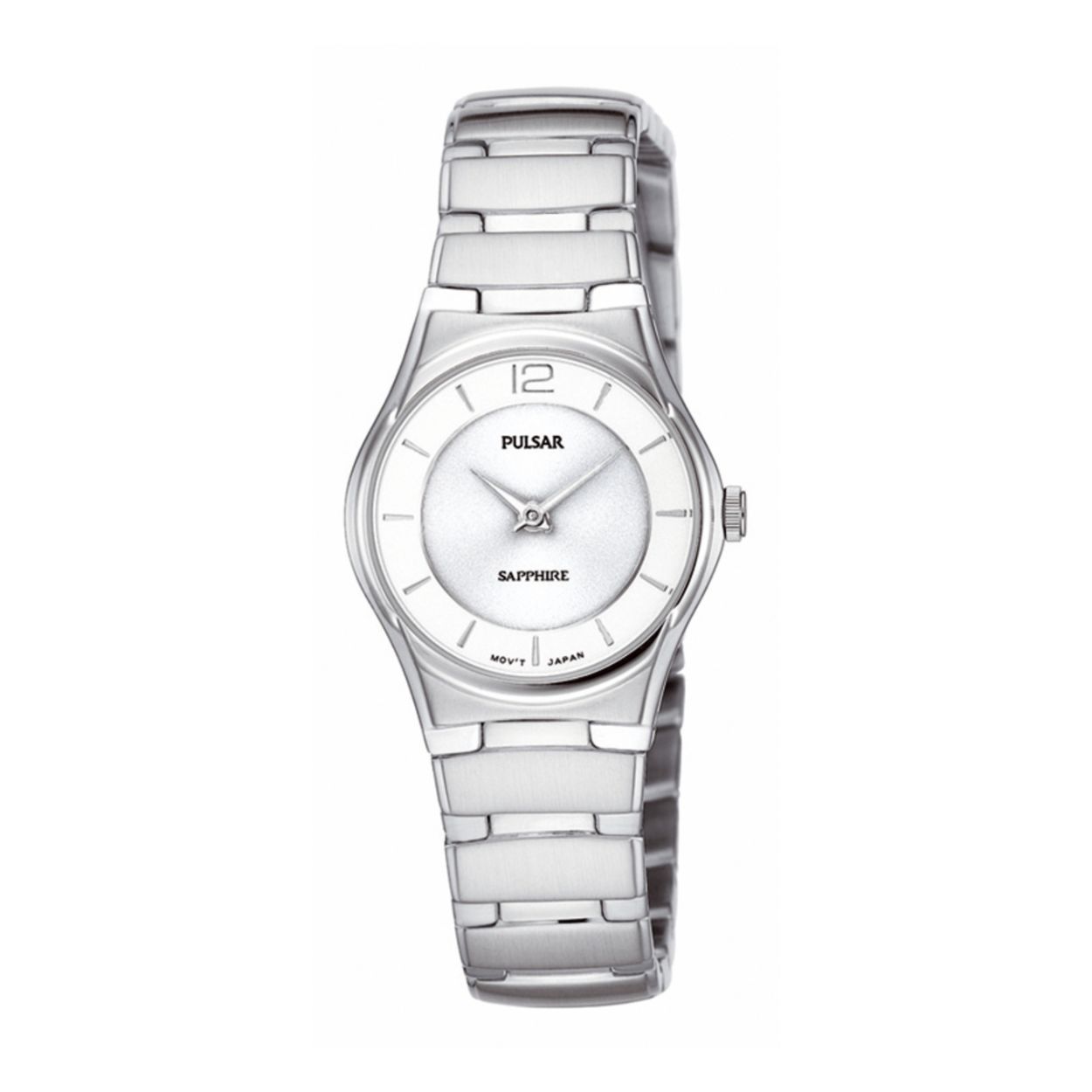 Dit dameshorloge is van het merk Pulsar. Het is een analoog horloge gemaakt van staal. De diameter van de kast is 24 mm en de kast is 6 mm dik.
De verdere specificaties van het horloge zijn als volgt:
Glassoort: saffier glas
Bandbreedte: 14
Kastmateriaal: staal
Waterdichtheid: 3 ATM
Techniek: quartz