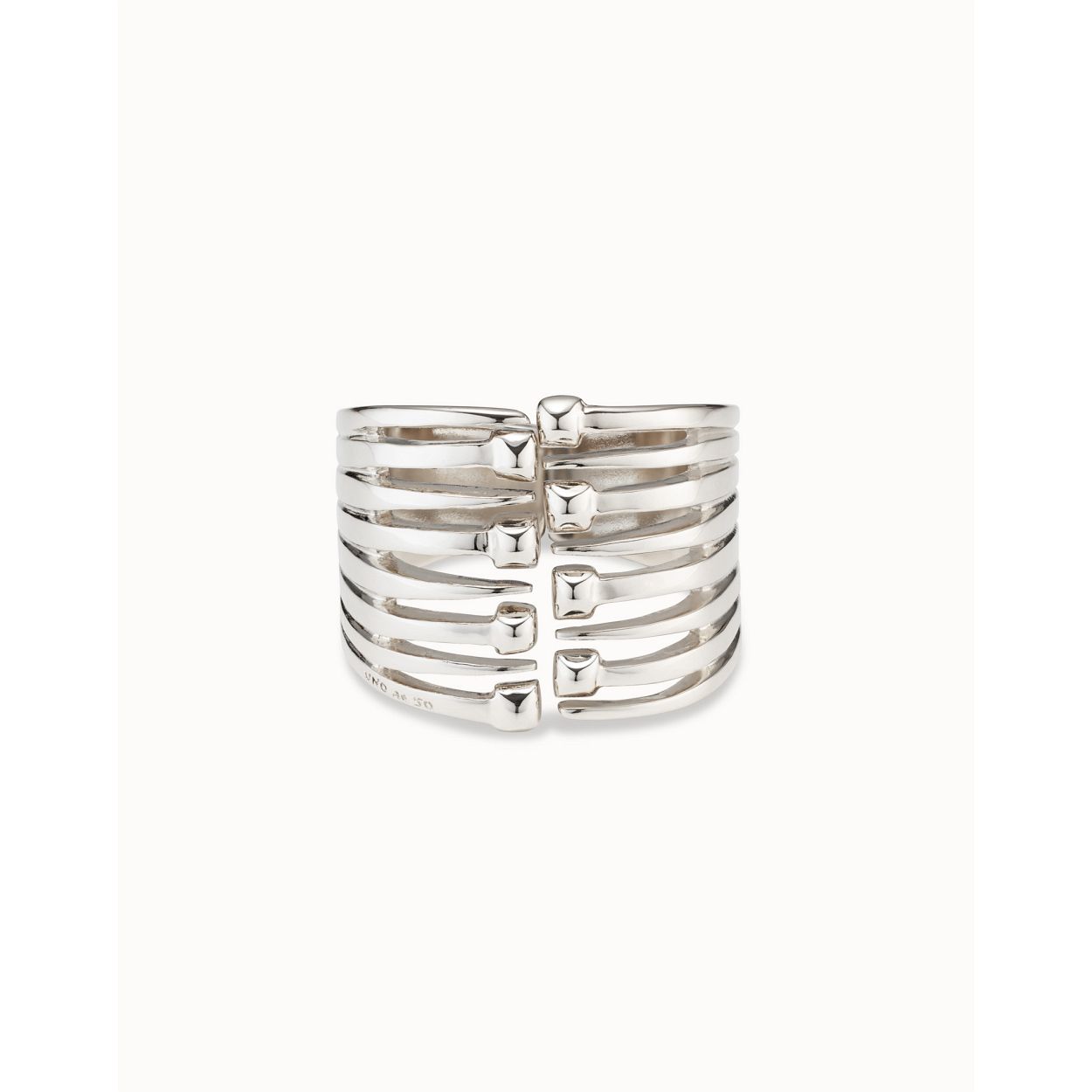 Uno de 50 bracelet Matching verzilverd