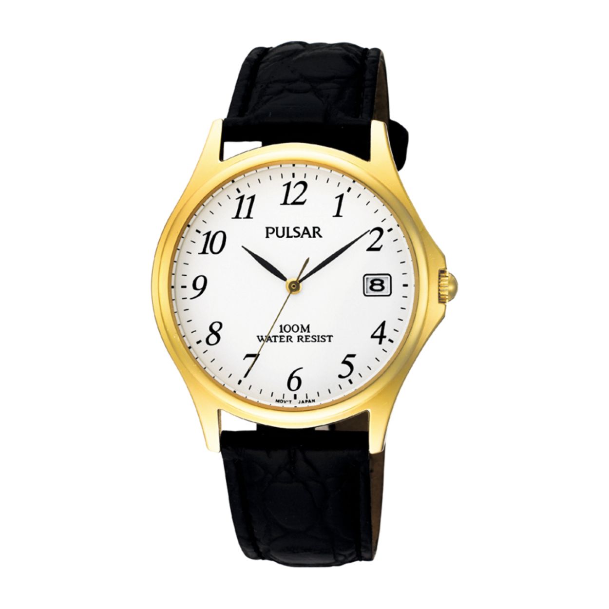 Dit herenhorloge is van het merk Pulsar. Het is een analoog horloge gemaakt van leer. De diameter van de kast is 35 mm en de kast is 8.5 mm dik.
De verdere specificaties van het horloge zijn als volgt:
Glassoort: hardlex mineraal glas
Bandbreedte: 17
Kastmateriaal: metaal
Waterdichtheid: 10 ATM
Techniek: quartz