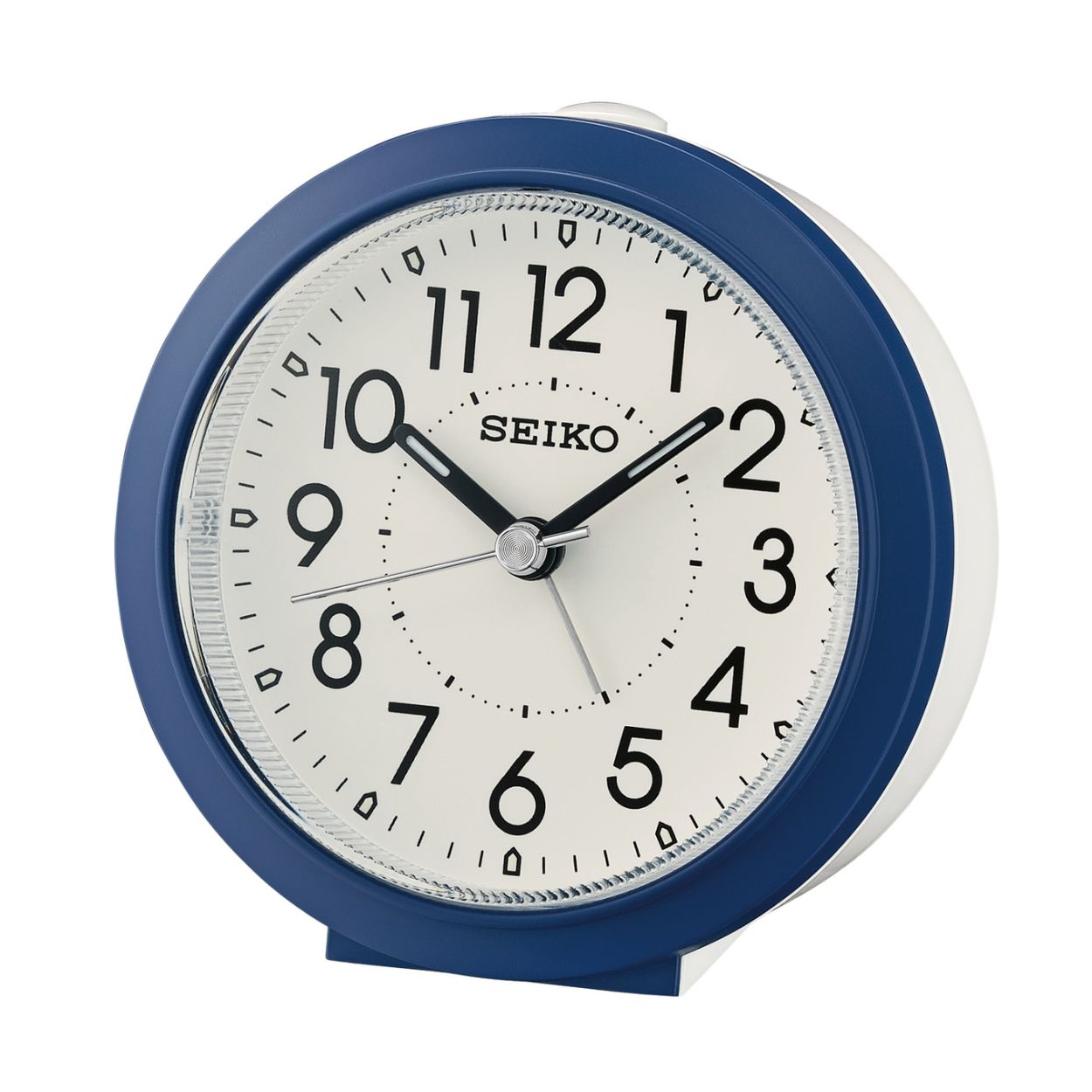 Deze wekker is van het merk Seiko. De wekker heeft een lengte van 87 millimeter, een hoogte van 87 millimeter en een dikte van 87 millimeter. De wekker is blauw van kleur.