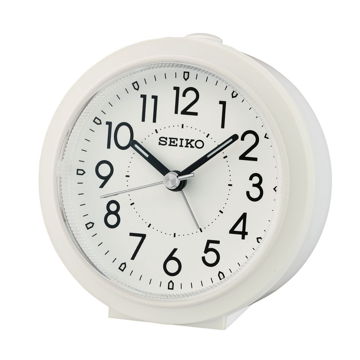 Deze wekker is van het merk Seiko. De wekker heeft een lengte van 87 millimeter, een hoogte van 87 millimeter en een dikte van 87 millimeter. De wekker is wit van kleur.