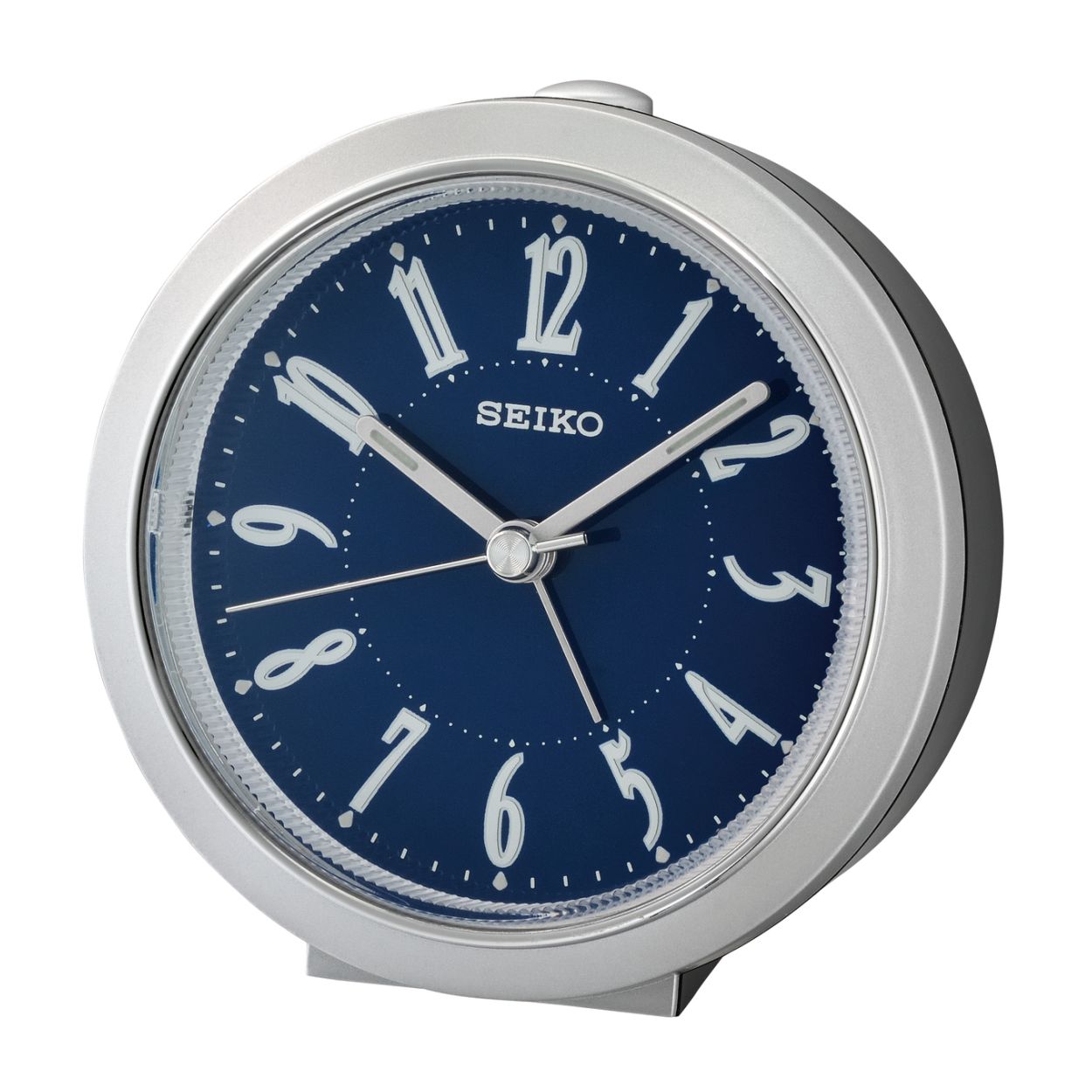 Deze wekker is van het merk Seiko. De wekker heeft een lengte van 99 millimeter, een hoogte van 98 millimeter en een dikte van 60 millimeter. De wekker is grijs van kleur.