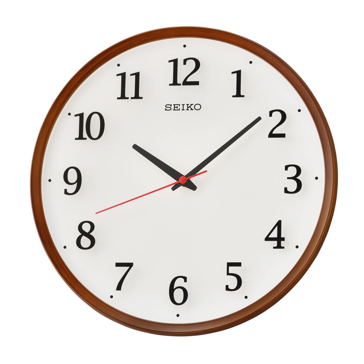 Deze wekker is van het merk Seiko. De wekker heeft een lengte van 312 millimeter, een hoogte van 312 millimeter en een dikte van 45 millimeter. De wekker is wit van kleur.