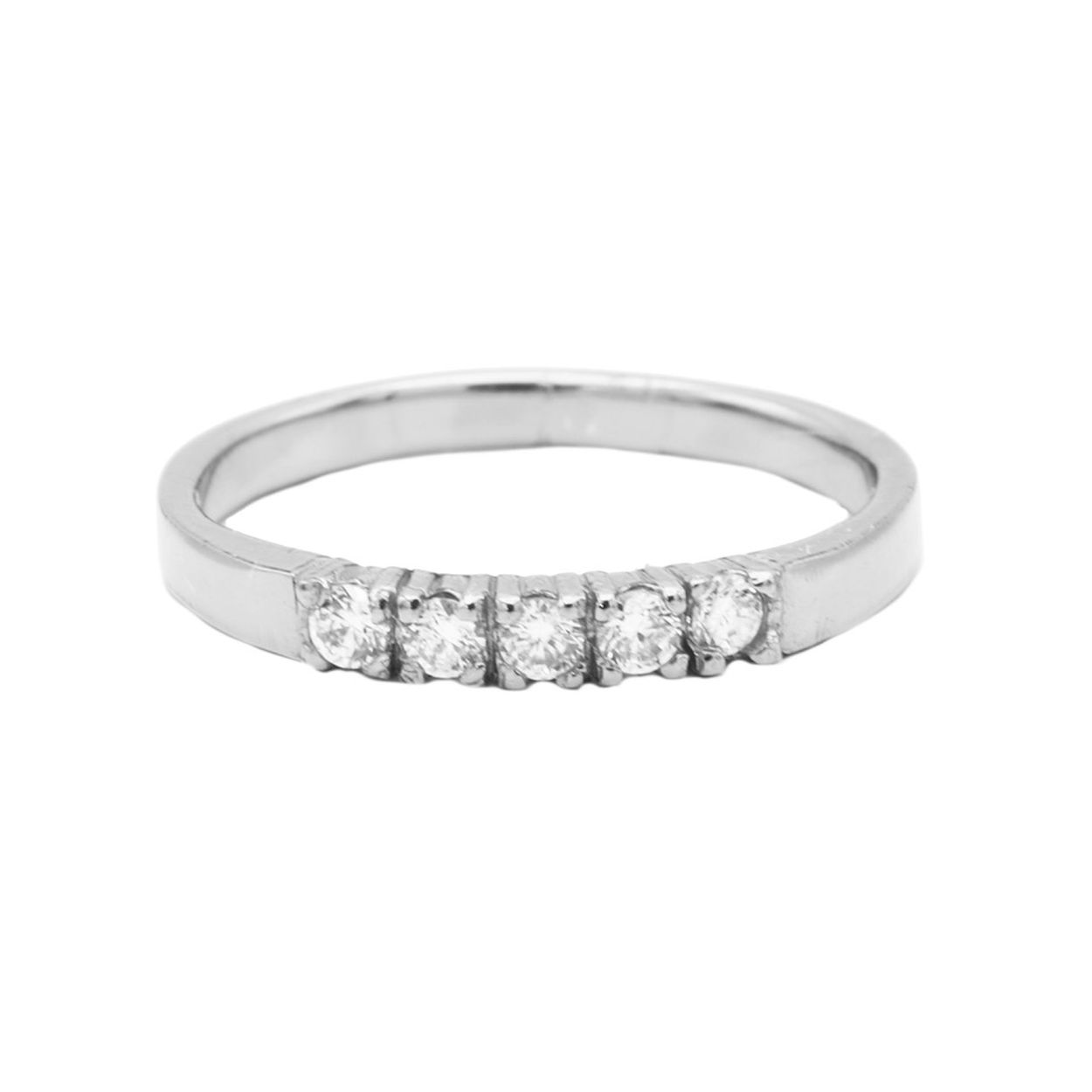 Ring 4 Zirconia Zilver