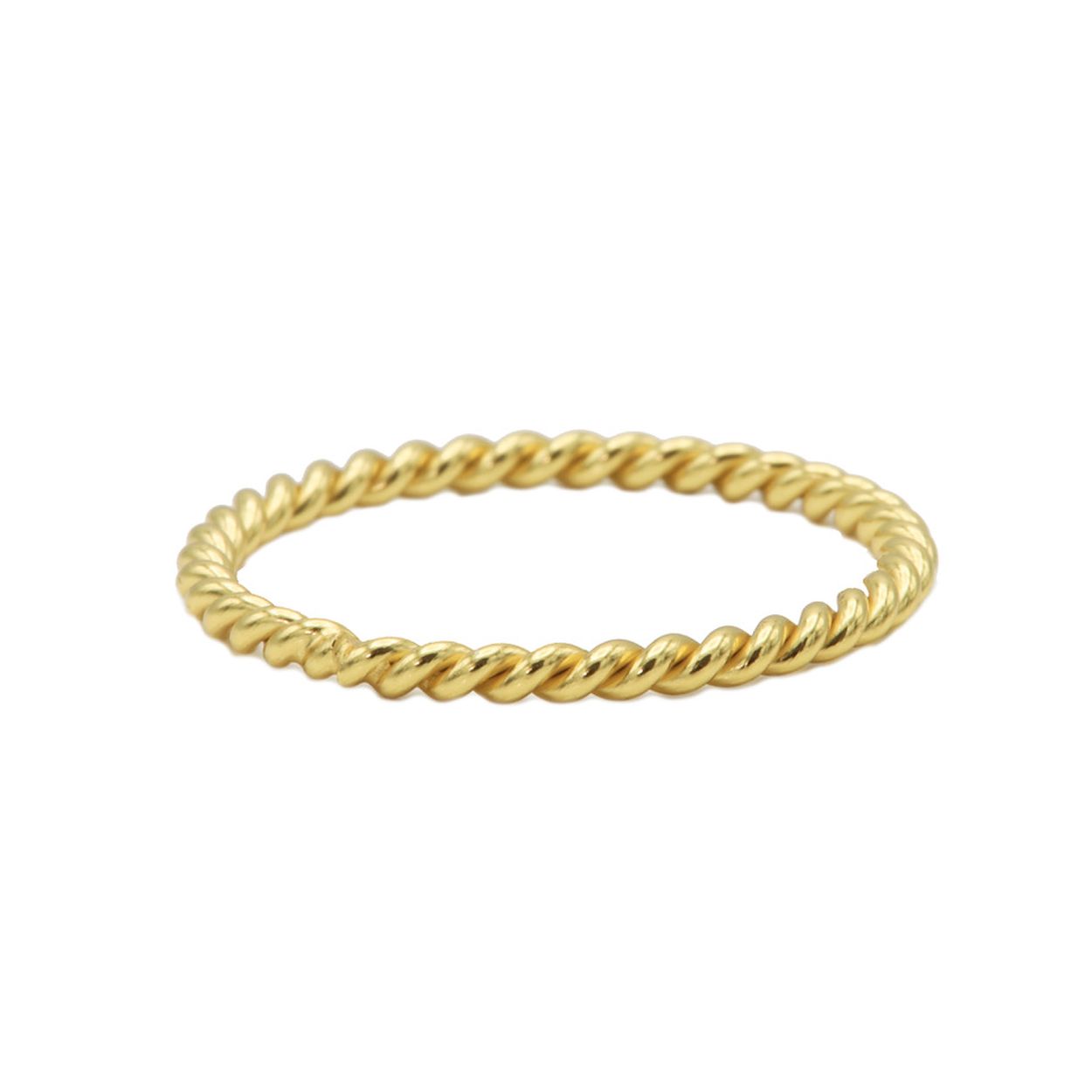 Ring Twisted Plain Goudkleurig