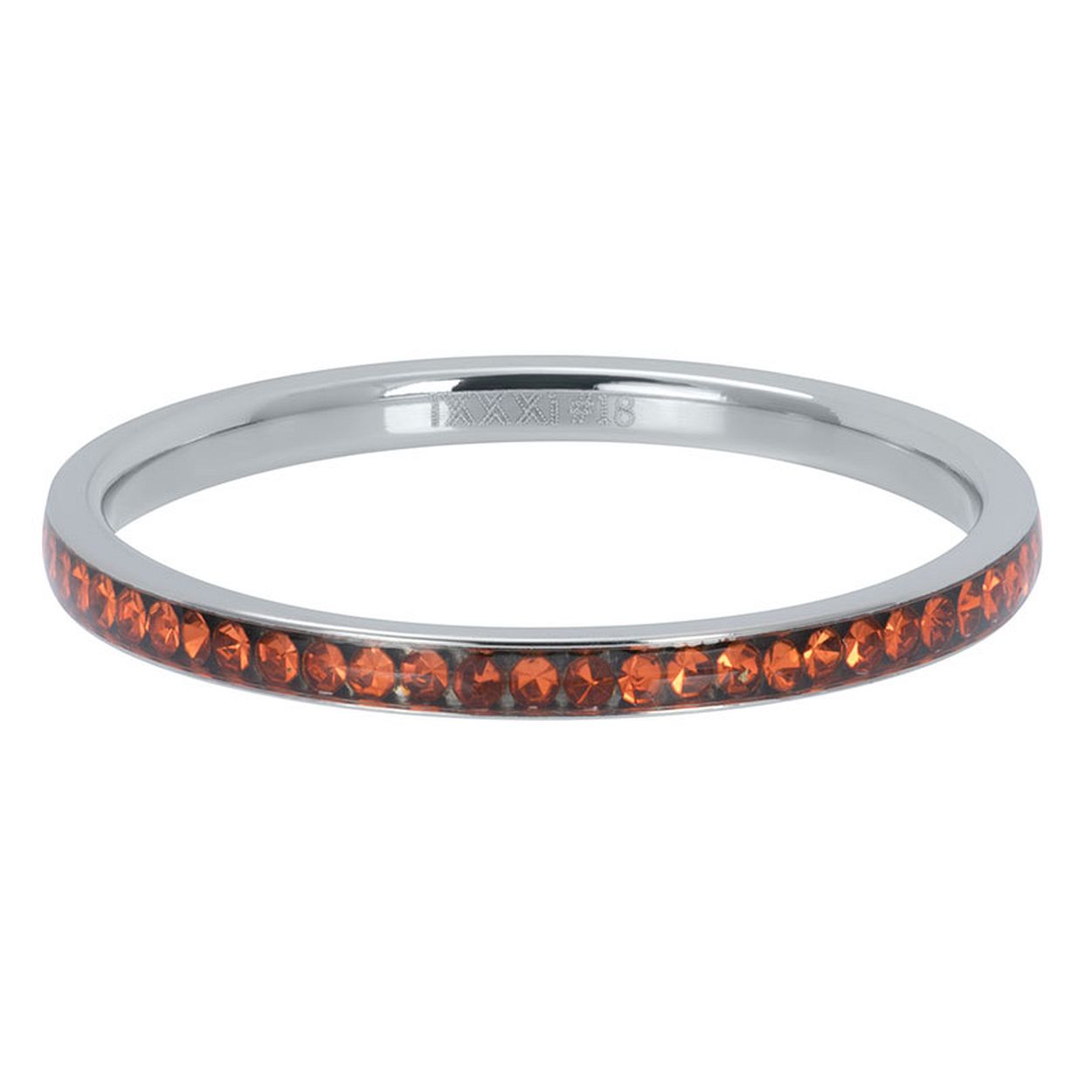 Deze Vulring van het merk iXXXi is in de kleur zilver. iXXXi Zirconia Sun R02520-03