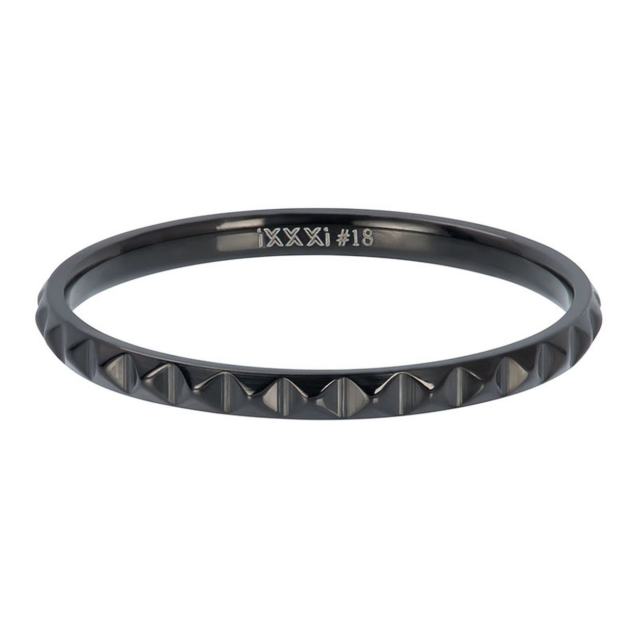 Deze Vulring van het merk iXXXi is in de kleur zwart. iXXXi Pyramid R02804-05