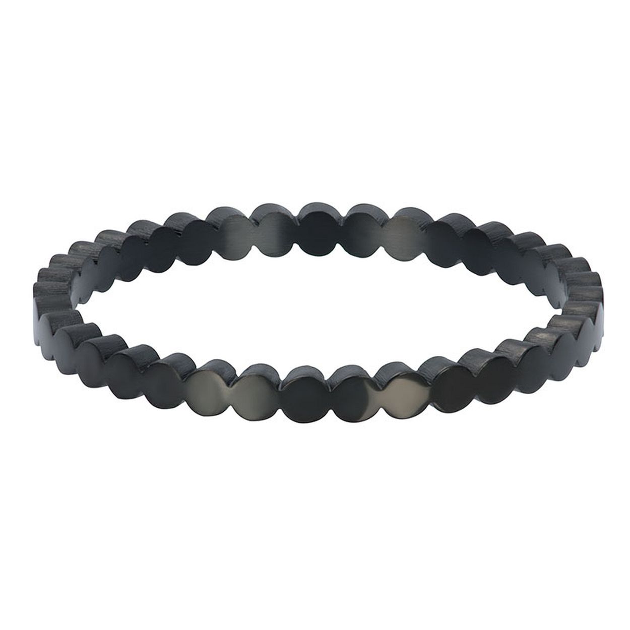 Deze Vulring van het merk iXXXi is in de kleur zwart. iXXXi Flat circels R02810-05