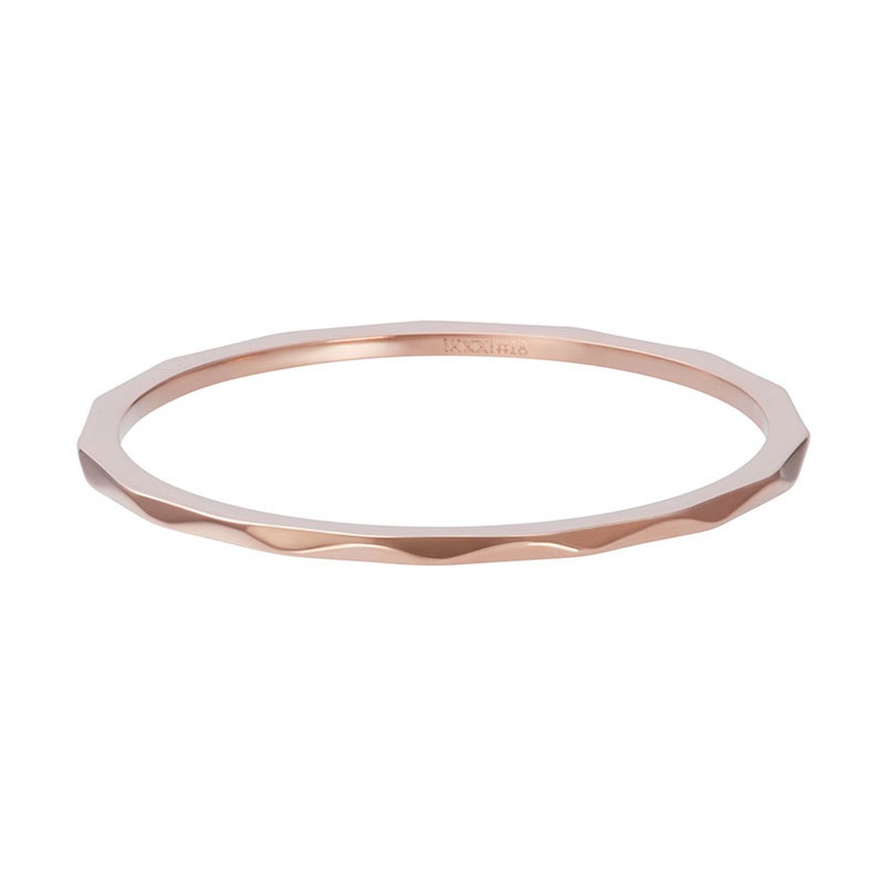 Deze Vulring van het merk iXXXi is in de kleur rosé. iXXXi Wave R03901-02