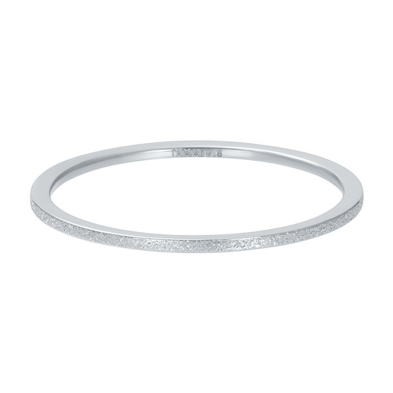 Deze Vulring van het merk iXXXi is in de kleur zilver. iXXXi Sandblasted R03902-03