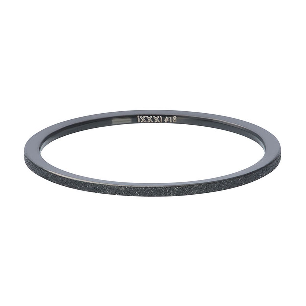 Deze Vulring van het merk iXXXi is in de kleur zwart. iXXXi Sandblasted R03902-05