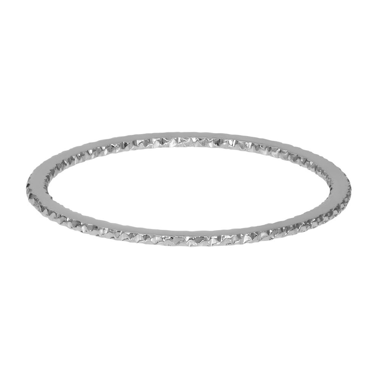 Dit is een zilverkleurige ring in maat 18 uit de collectie Mantra