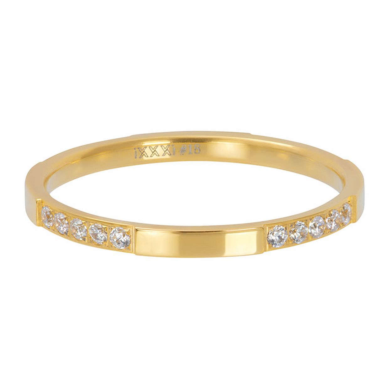 Deze Vulring van het merk iXXXi is in de kleur goud. iXXXi Chic R05201-01