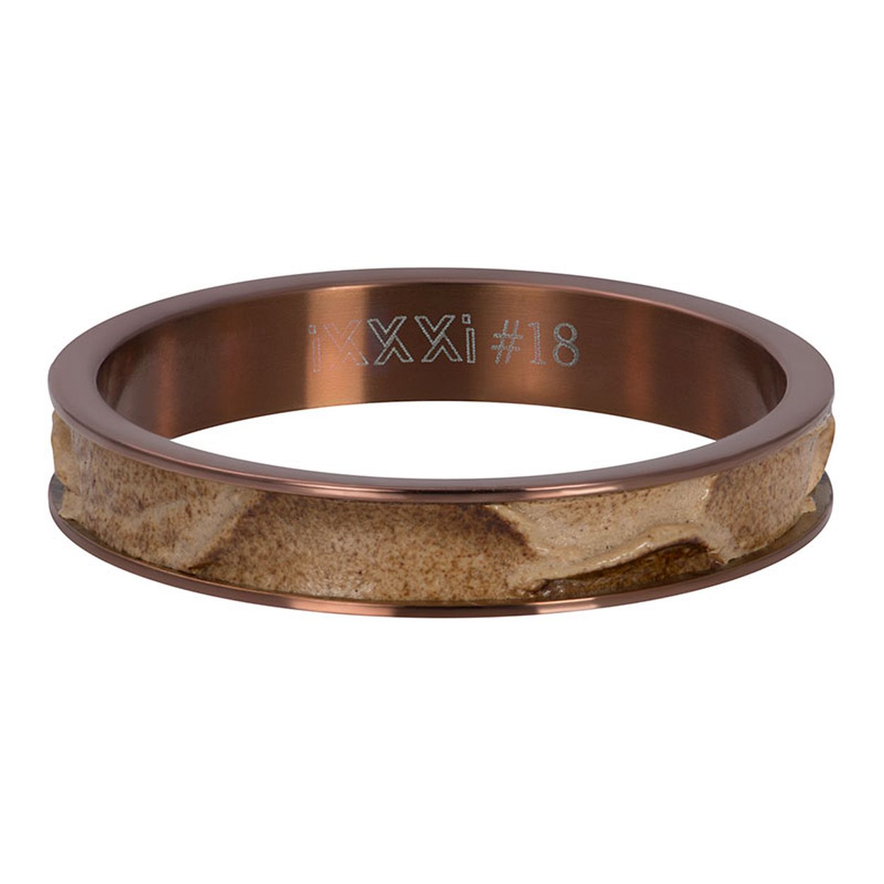 Deze Vulring van het merk iXXXi is in de kleur bruin/brons. iXXXi Crocodile R05403-09