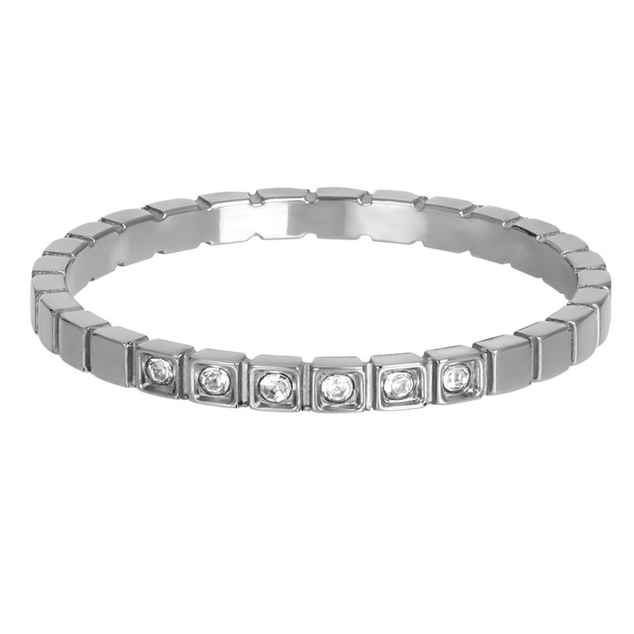 Deze Vulring van het merk iXXXi is in de kleur zilver. iXXXi Palace R05812-03